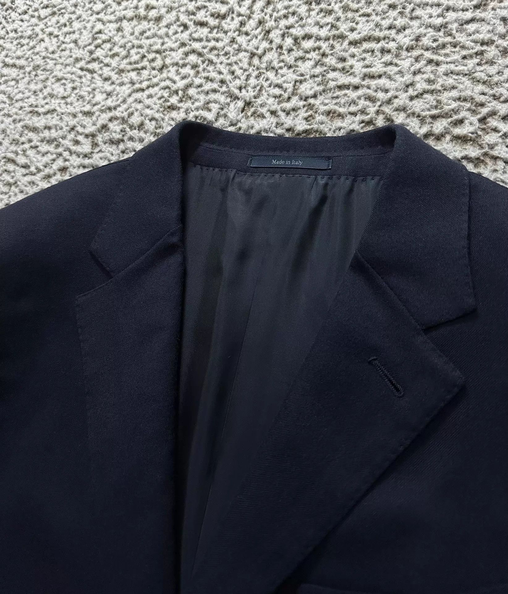 Ermenegildo Zegna Ermenegildo Zegna Su Misura Cashmere Flannel Suit Navy Size 54R - 4 Thumbnail