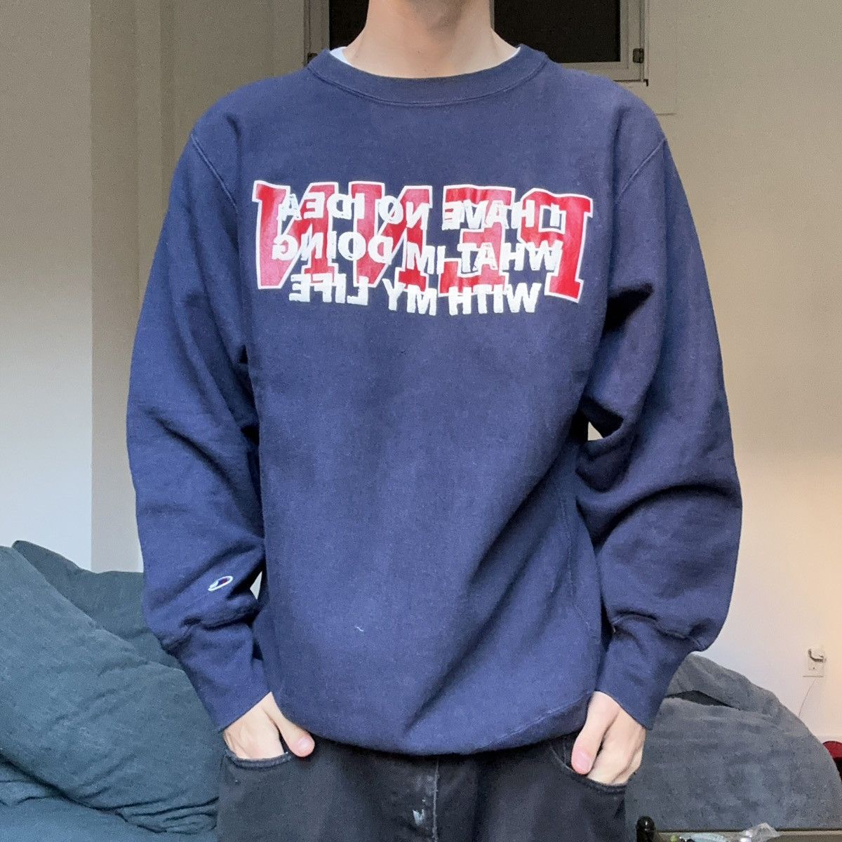 Champion Custom 80s Penn College Champion Reverse Weave Sweatshirt Size US XXL / EU 58 / 5 - 4 Thumbnail
