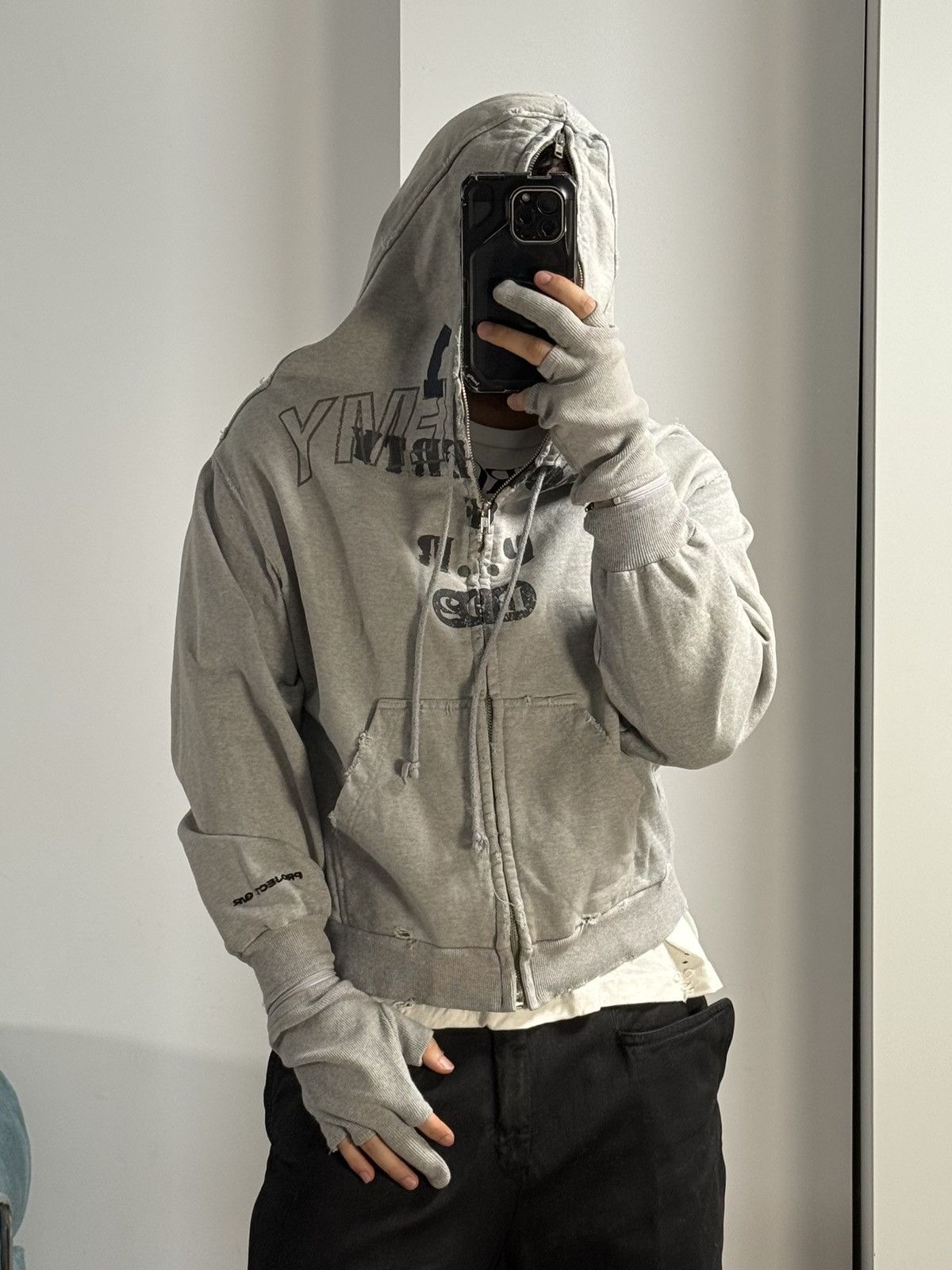 PROJECT G/R Project G/R Limited Edition Zygon Melange Grey Zip Hoodie Size US M / EU 48-50 / 2 - 14 Thumbnail