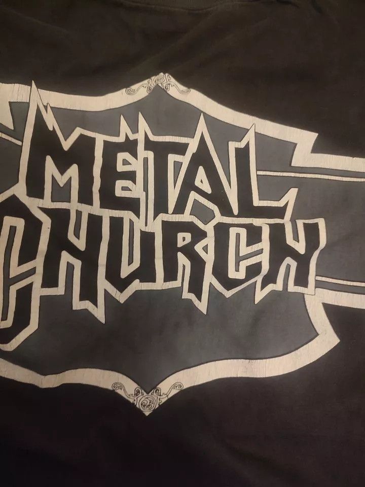 Vintage Rare Vintage Metal Church The Human Factor European Tour Size US XL / EU 56 / 4 - 9 Thumbnail