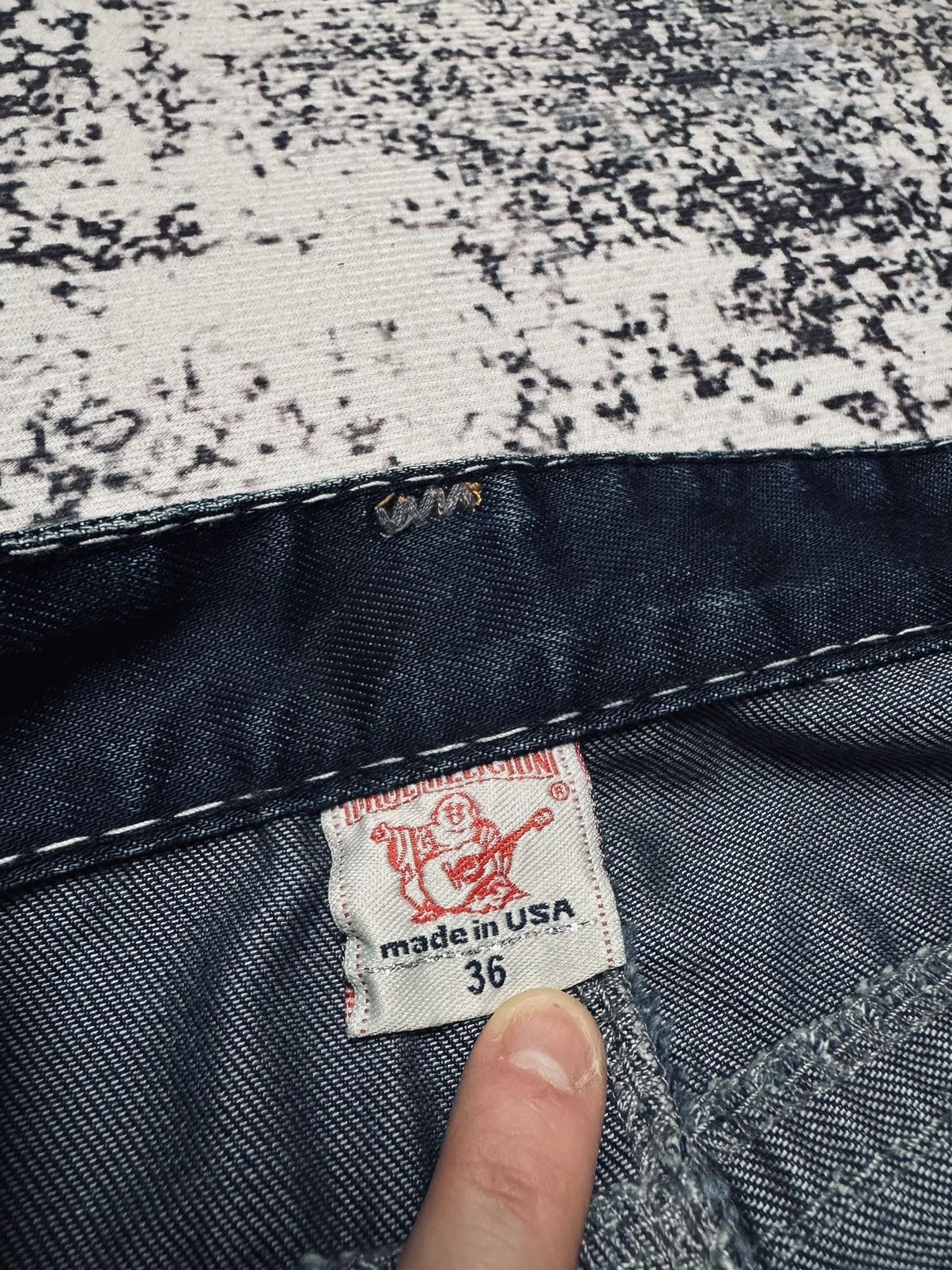 Japanese Brand × True Religion × Vintage True Religion Vintage USA Jeans Navy 36 Size US 36 / EU 52 - 5 Thumbnail