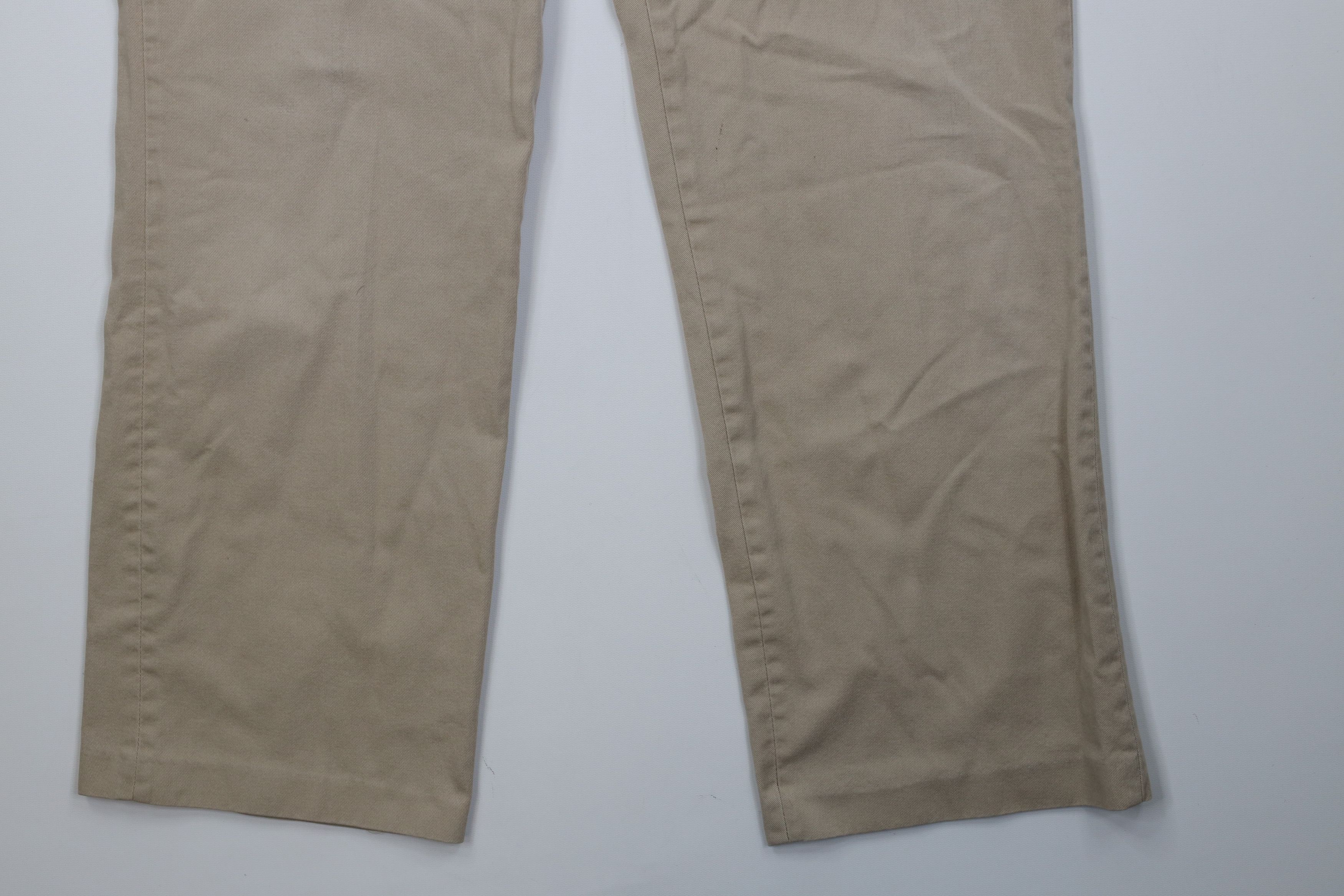 Vintage Vintage 70s Streetwear Wide Leg Chino Pants Beige Cotton USA Size US 34 / EU 50 - 5 Thumbnail