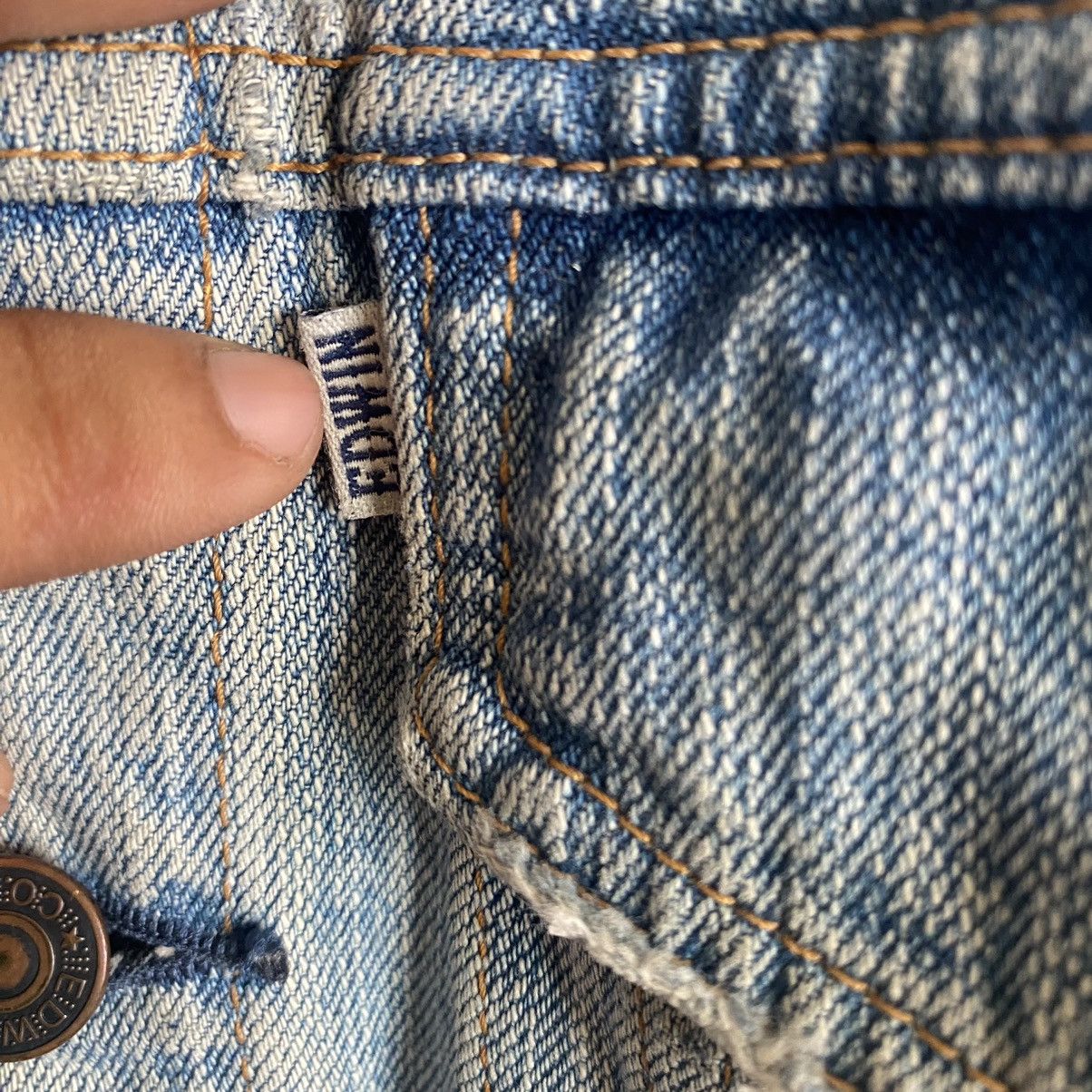 Edwin Vintage Edwin 80s-90s Washed Blue Distressed Denim Jacket Size US S / EU 44-46 / 1 - 5 Thumbnail