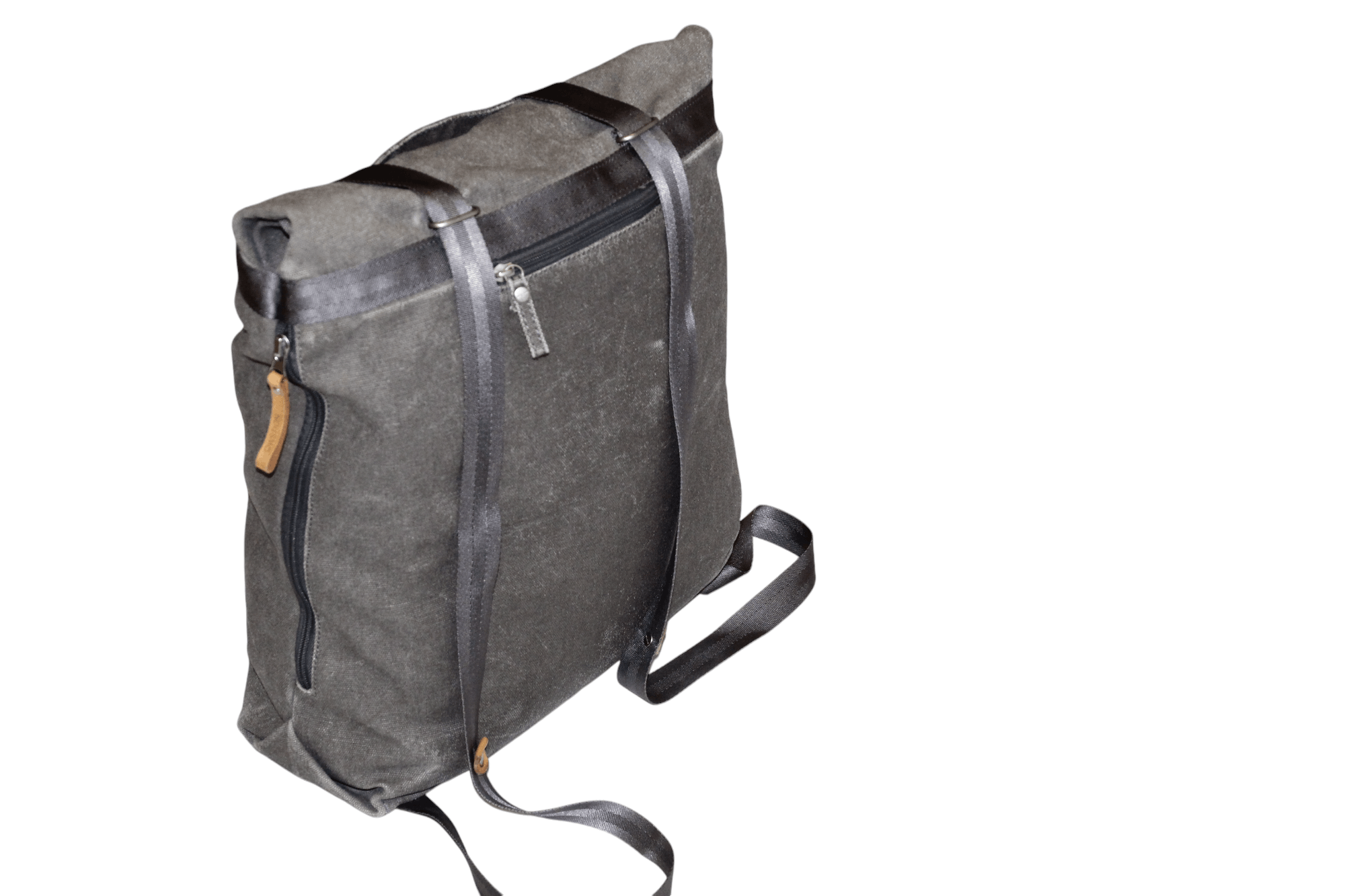 QWSTION Qwstion Canvas Day Tote-Organic Washed Grey. Laptop bag Size ONE SIZE - 4 Thumbnail