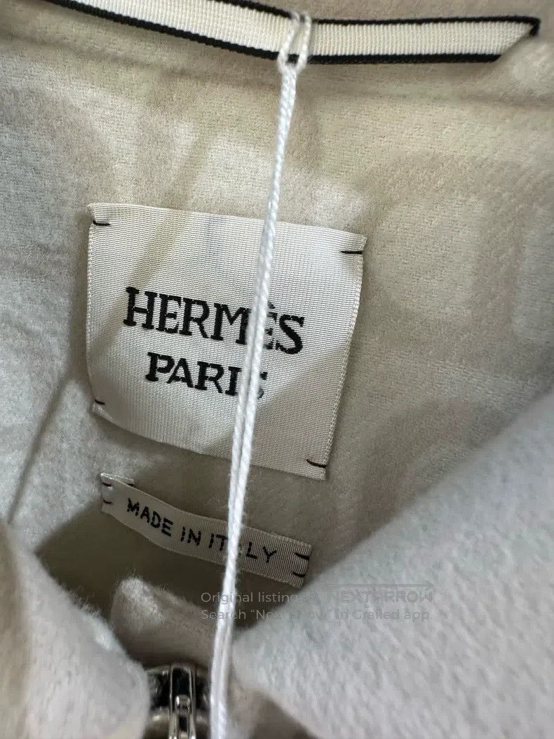 Hermes Hermes Oat-colored double-sided wool jacket Size M / US 6-8 / IT 42-44 - 2 Thumbnail