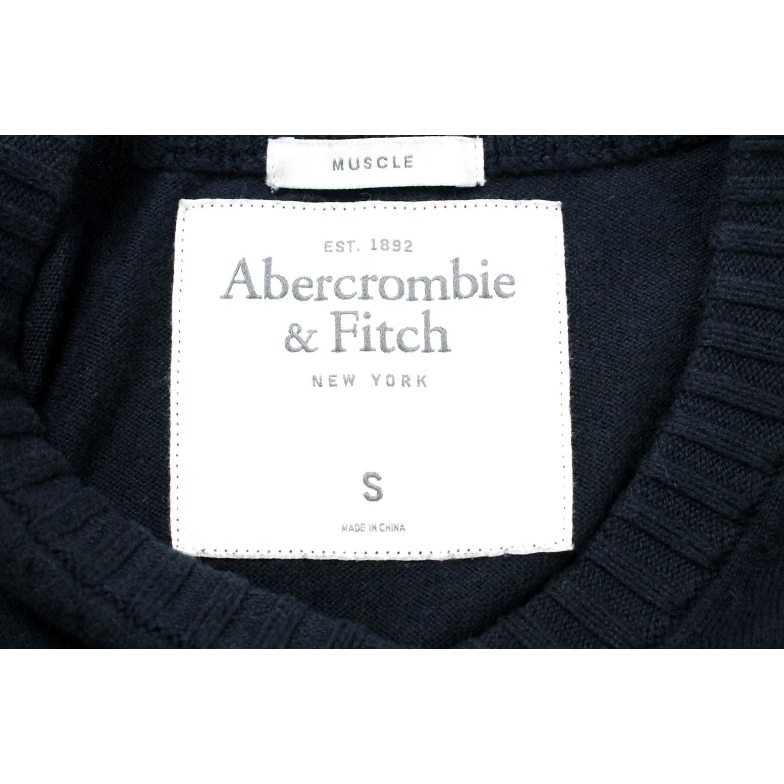 Abercrombie & Fitch Abercrombie & Fitch Muscle Jumper Men's SMALL Wool Cashmere Blend Knit V-Neck Jumper blue Size US S / EU 44-46 / 1 - 7 Thumbnail
