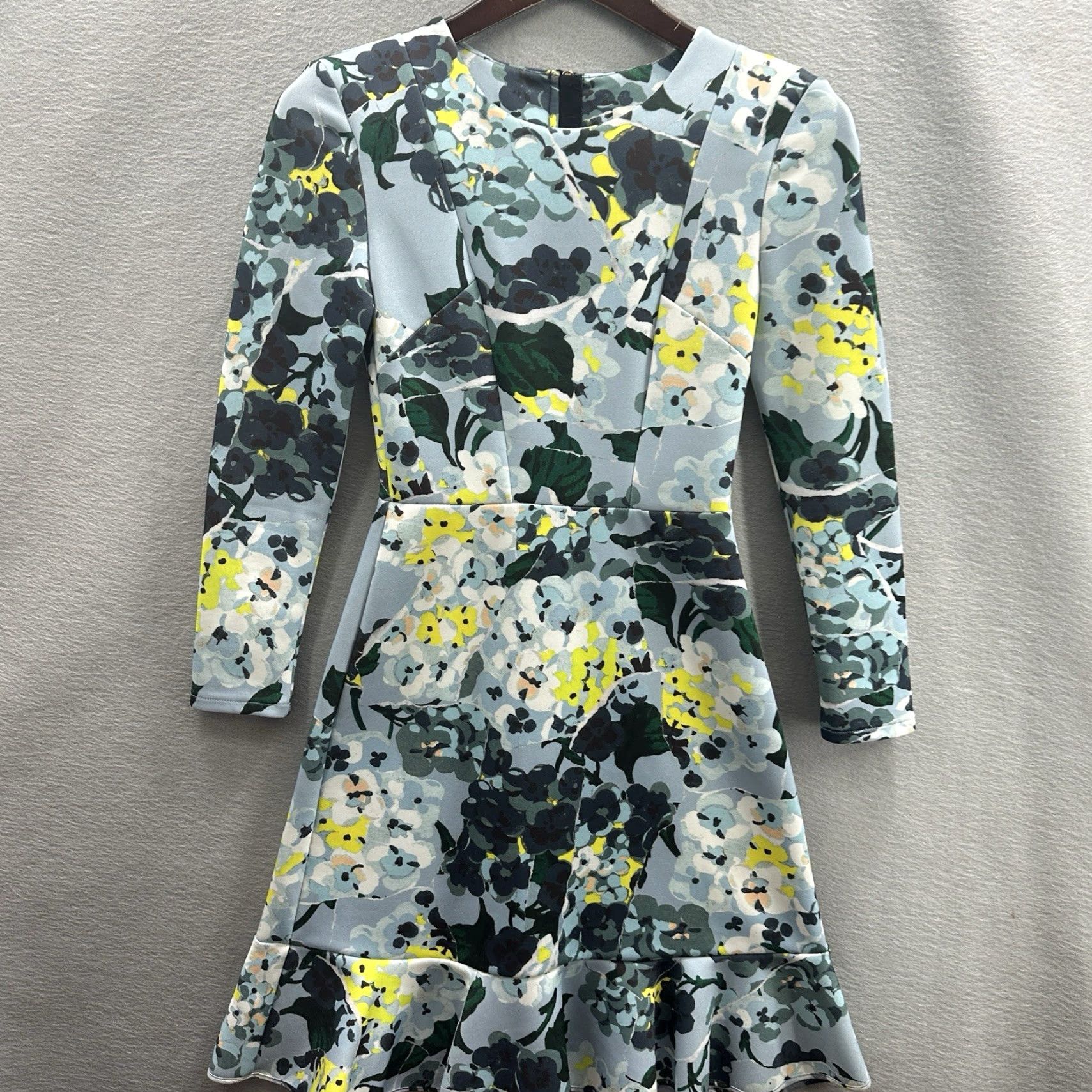 Erdem Erdem Women's Flare Dress 6 Blue Floral Sleeveless Formal Party Wedding UK Elegant Vintage Size M / US 6-8 / IT 42-44 - 3 Thumbnail