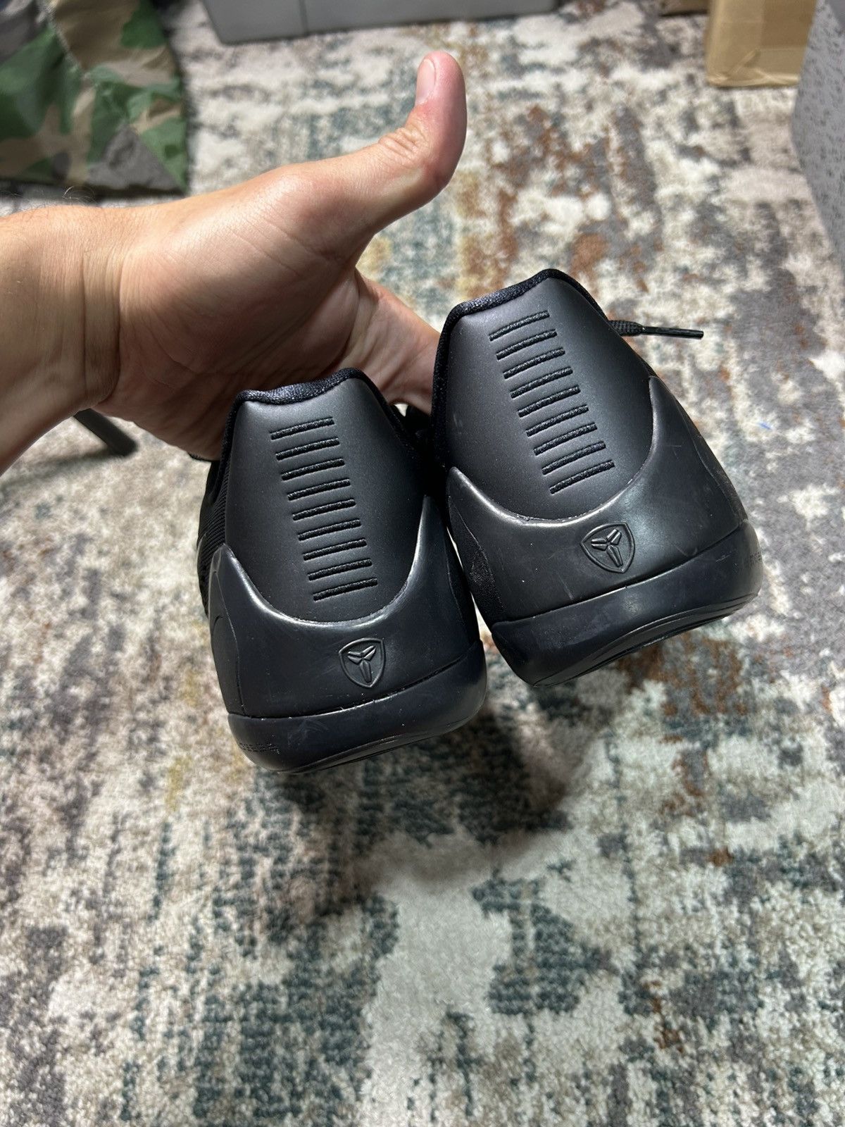 Nike Unreleased Kobe 9 Protro Triple Black Size US 8.5 / EU 41-42 - 4 Thumbnail