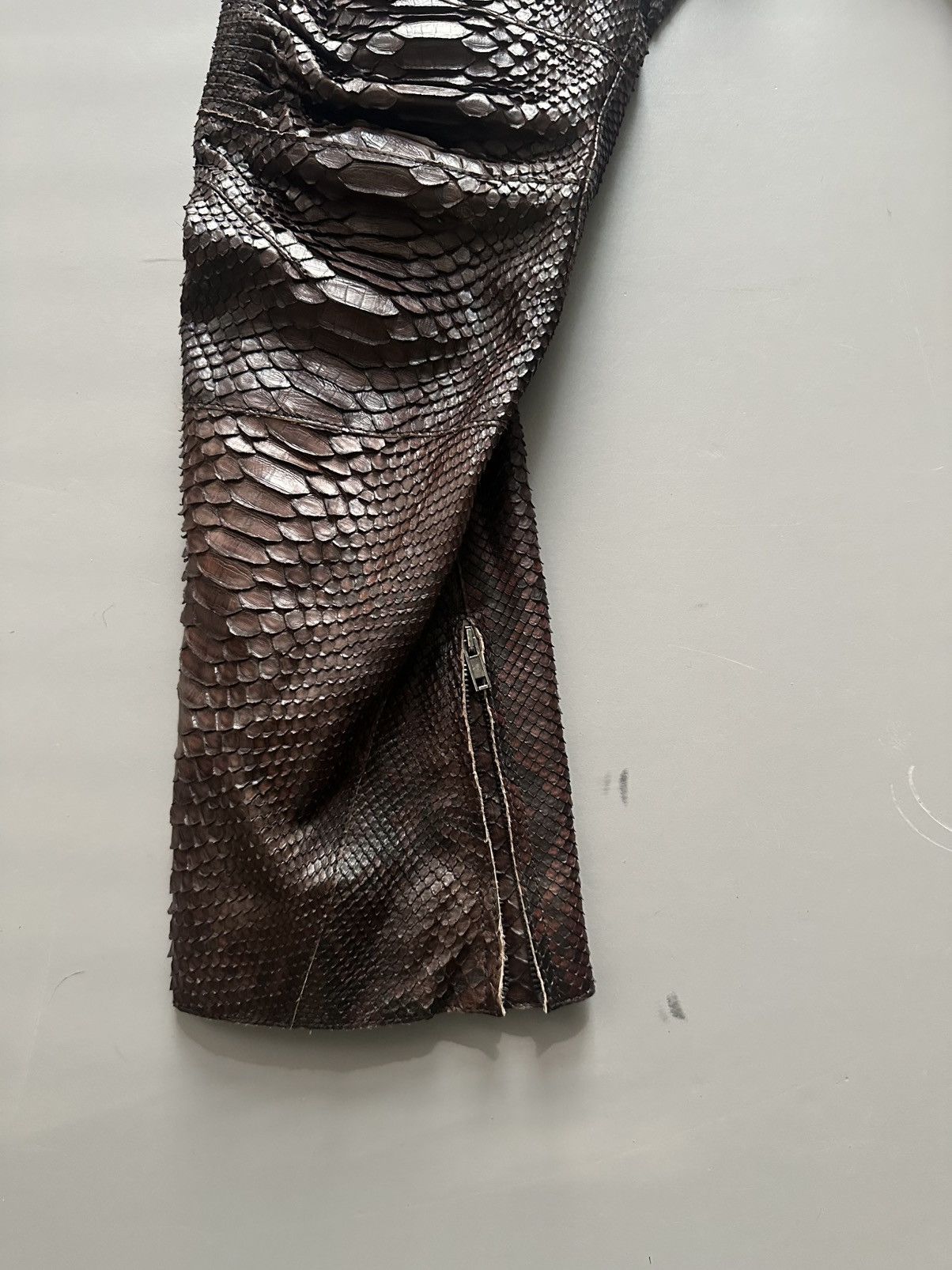 Haider Ackermann 1 of 1 Python Biker Cropped Trousers Size US 30 / EU 46 - 3 Thumbnail