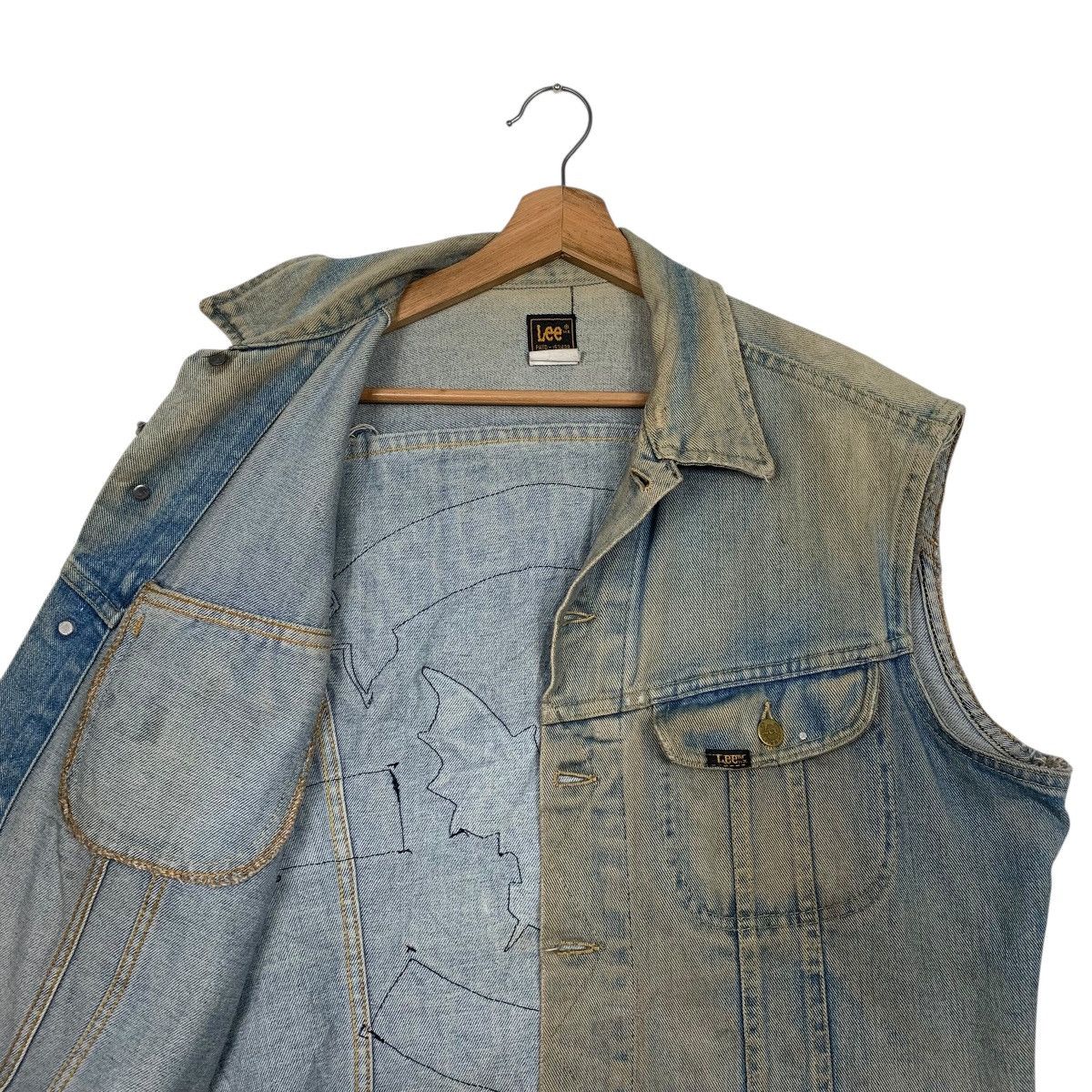 Lee Vintage 80s Lee Biker Denim Vest Size US M / EU 48-50 / 2 - 10 Thumbnail