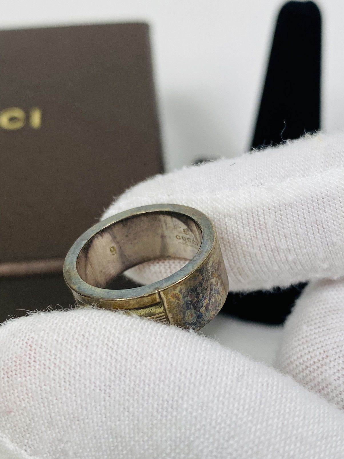 Gucci Gucci .925 Silver G Ring size IT 9 Size ONE SIZE - 3 Thumbnail