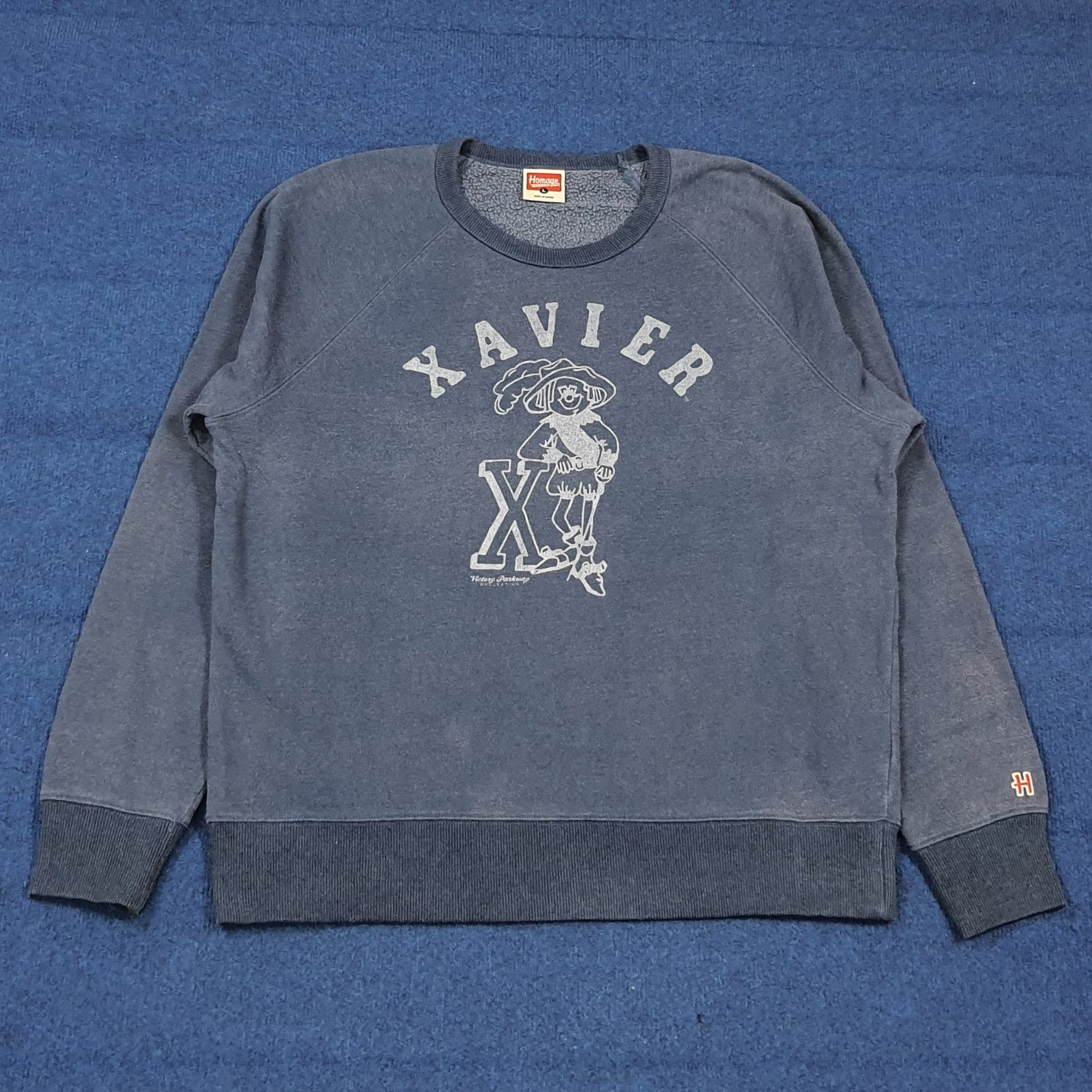 Homage Vintage Xavier University College Mascot Sweatshirt C290N5 Size US L / EU 52-54 / 3 - 1 Thumbnail