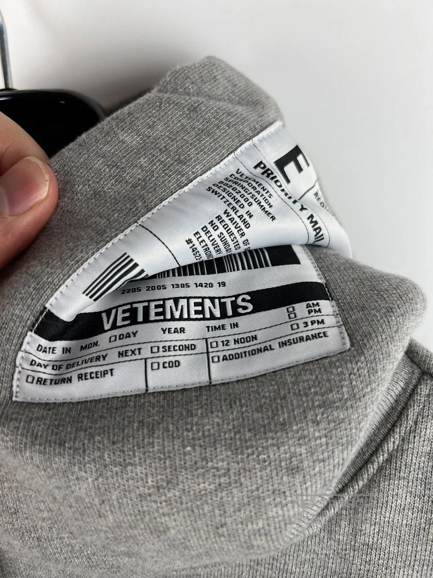 Vetements Vetements Classic Grey Hoodie. Size US M / EU 48-50 / 2 - 8 Thumbnail