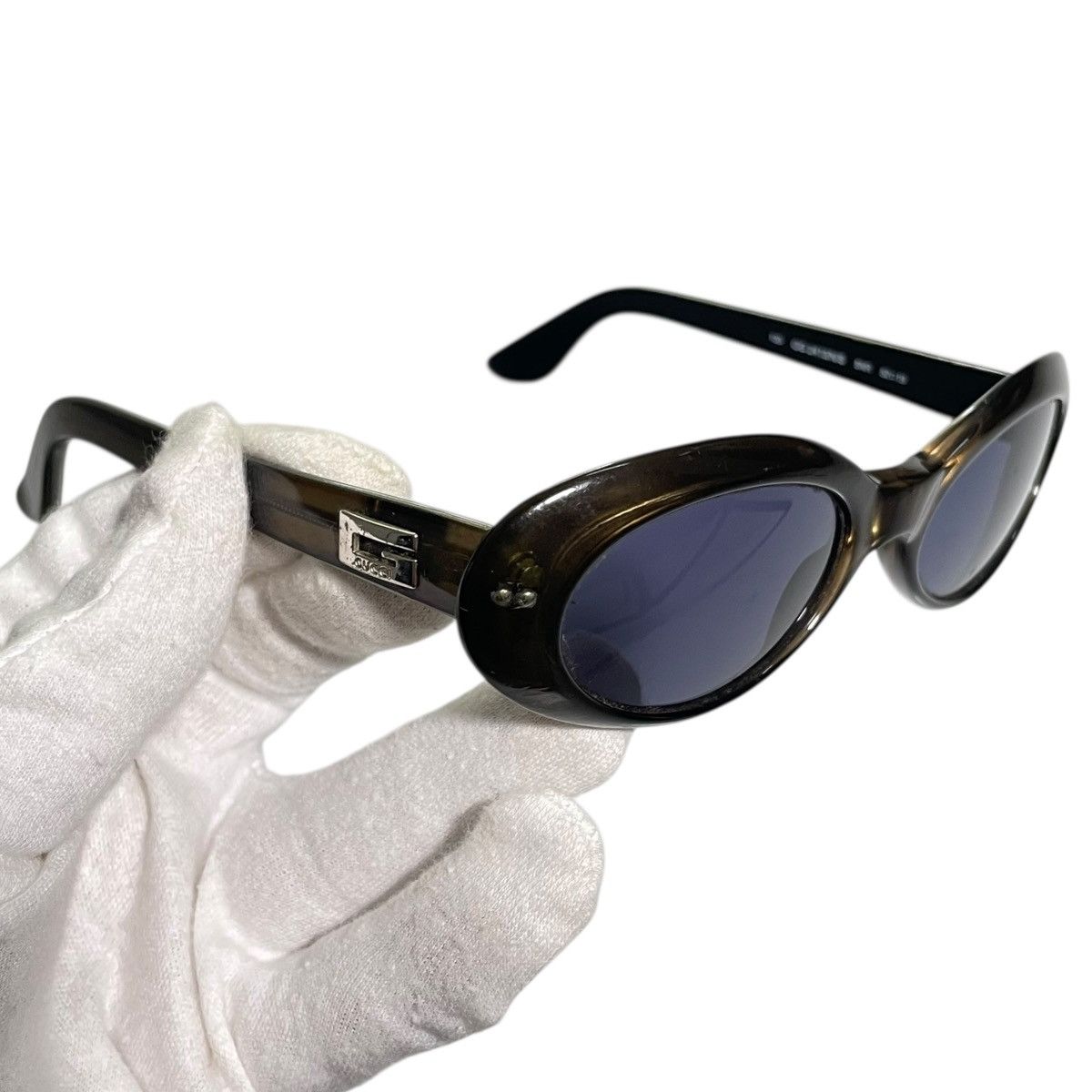 Gucci Gucci 90s Black & Golden Cat Eye Glasses Size ONE SIZE - 8 Thumbnail