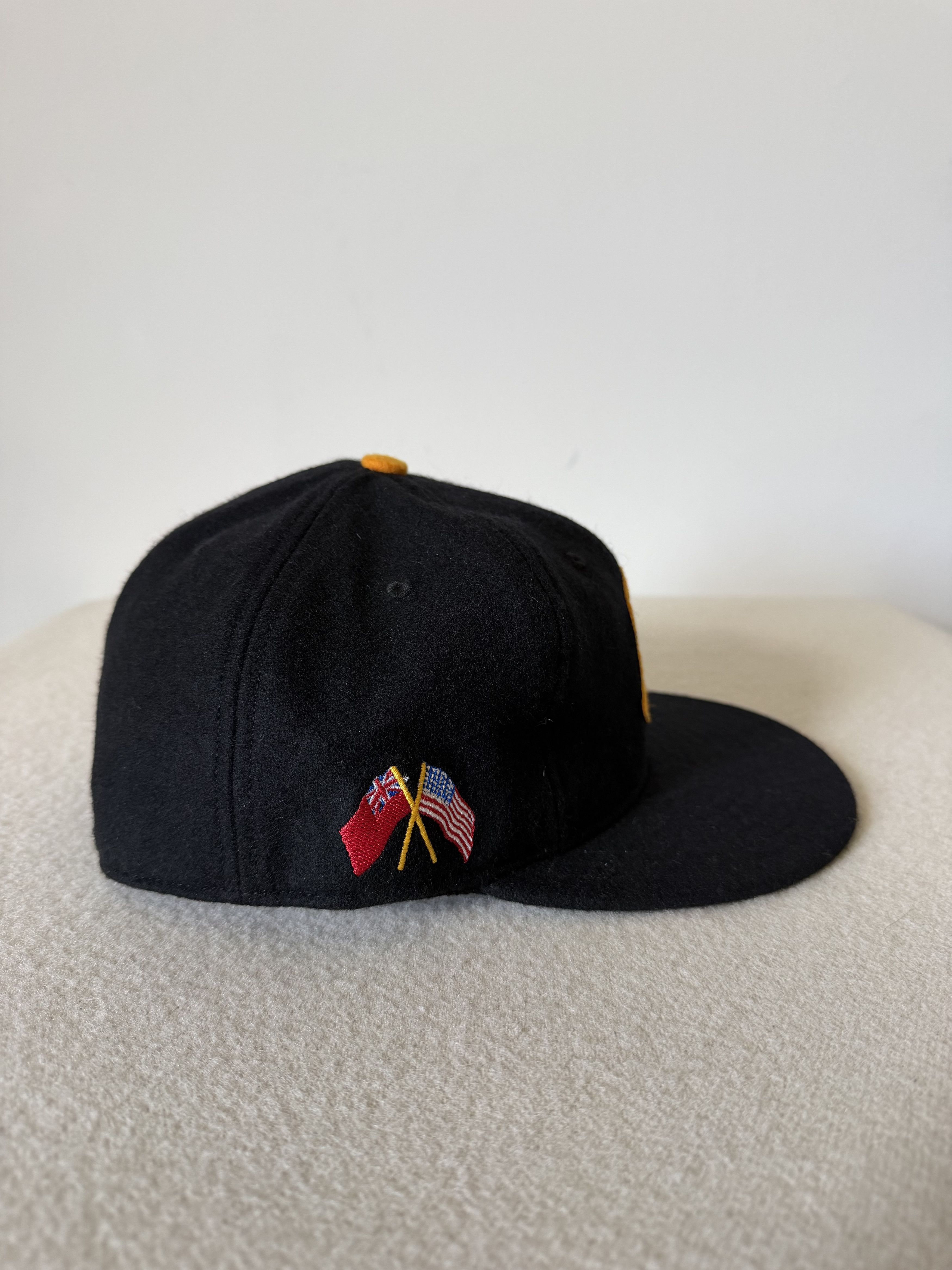 Ebbets Field Flannels 7 3/8 Ebbets Field 1953 Pittsburgh Hornets Wool Hat Size ONE SIZE - 2 Thumbnail