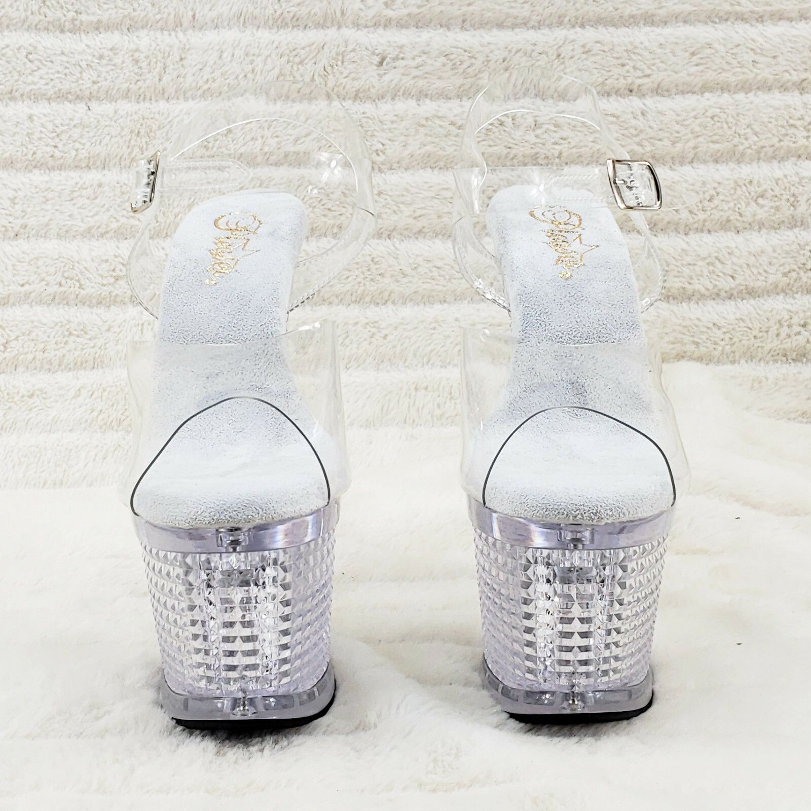 Other Flashdance 708 Multi Color Platform Shoes Sandals 7" High He Size US 8 / IT 38 - 6 Thumbnail