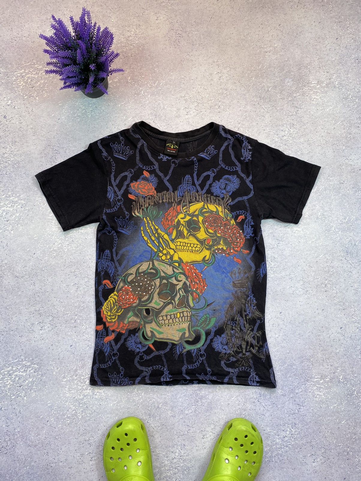 Christian Audigier × Japanese Brand Christian Audigier t-shirt with big logo Size US L / EU 52-54 / 3 - 2 Thumbnail