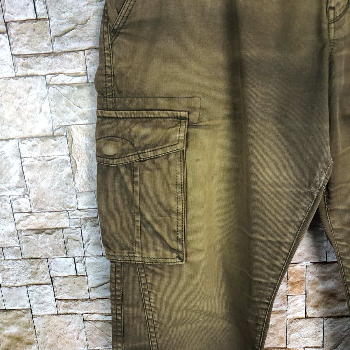 Faded Glory Rattle Trap Brown faded Cargo Multipocket Pants #A312 Size US 31 - 9 Thumbnail