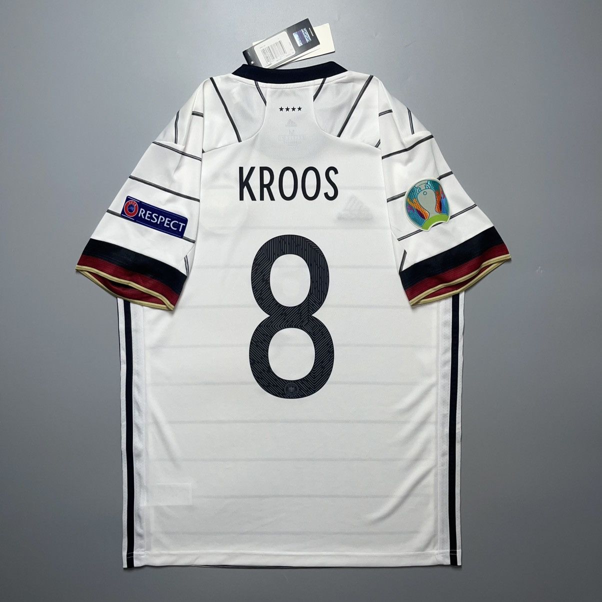 Adidas GERMANY ADIDAS 2020 EURO FOOTBALL HOME JERSEY #8 KROOS Size US M / EU 48-50 / 2 - 1 Thumbnail