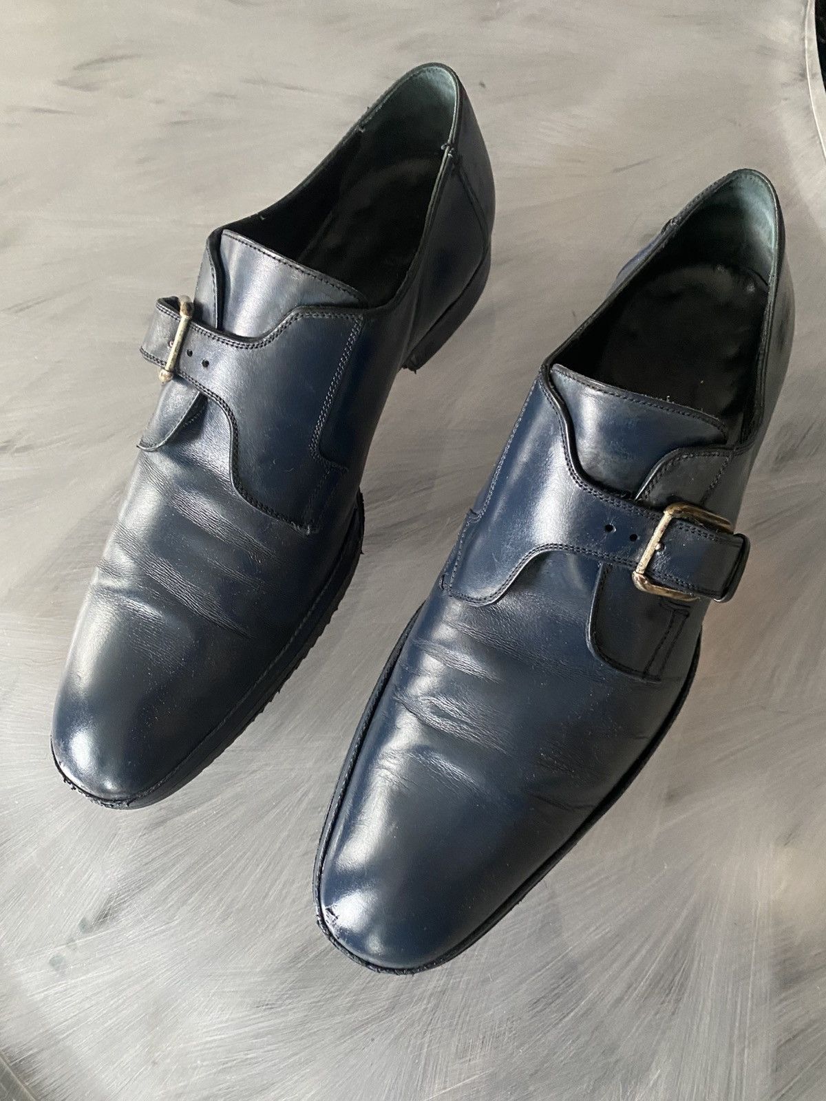 Christian Dior Monsieur Dior Blue shoes with buckle Size US 10.5 / EU 43-44 - 8 Thumbnail
