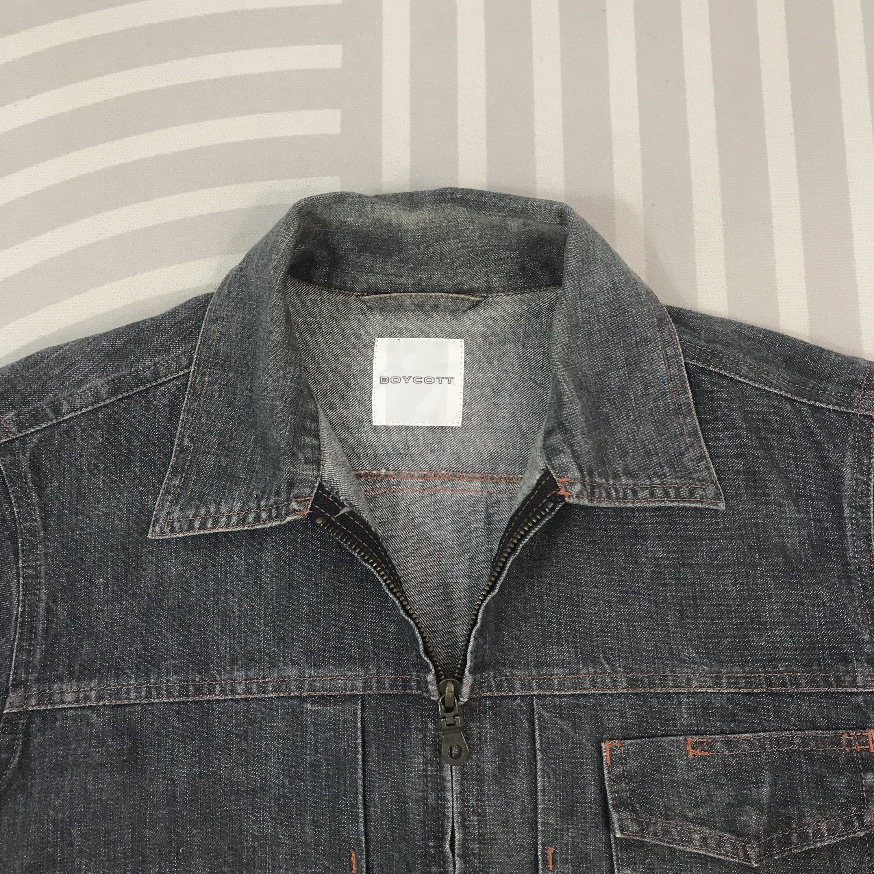 Boycott Vintage Boycott Denim zip Jacket japan K66B19 Size US M / EU 48-50 / 2 - 4 Thumbnail