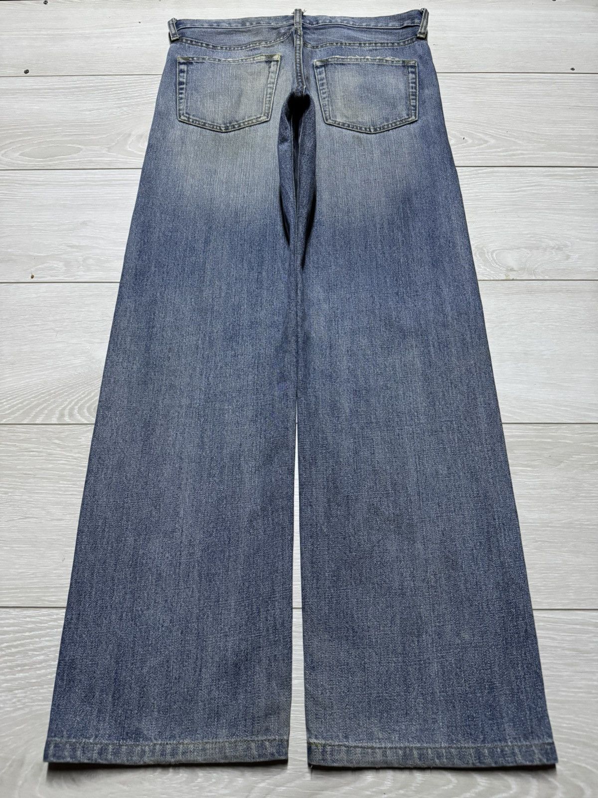 Uniqlo Vintage Japanese Brand Uniqlo Ring Light Wash Loose Jeans Size US 31 - 2 Thumbnail