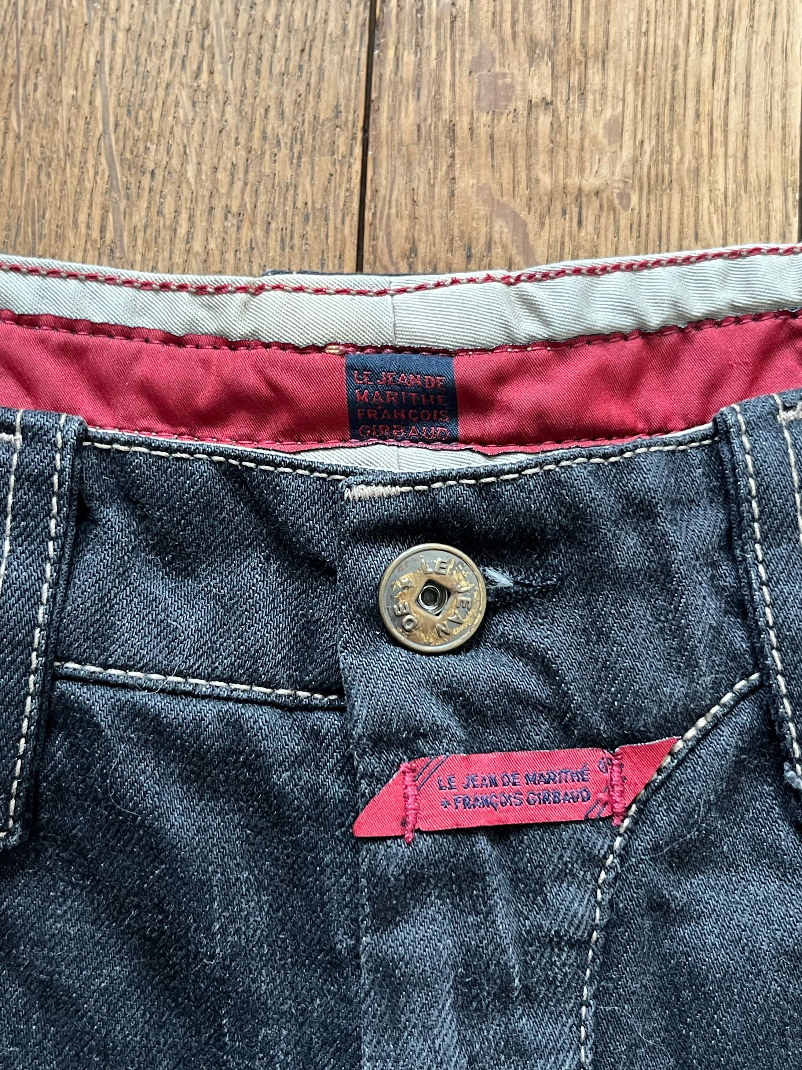 Marithe + Francois Girbaud Marithe Francois Girbaud strap jeans Size 29" - 3 Thumbnail