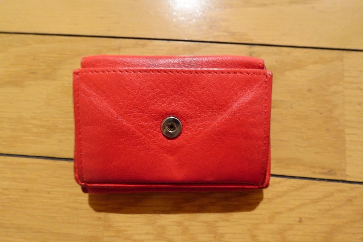 Balenciaga Balenciaga Red Leather Trifold Wallet Size ONE SIZE - 9 Thumbnail