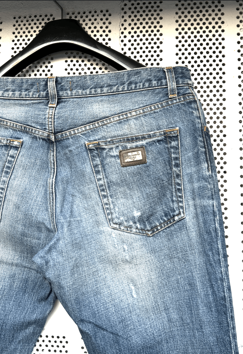Dolce & Gabbana × Vintage Vintage Dolce&Gabbana Faded Distressed Jeans Pants Size US 34 / EU 50 - 2 Thumbnail