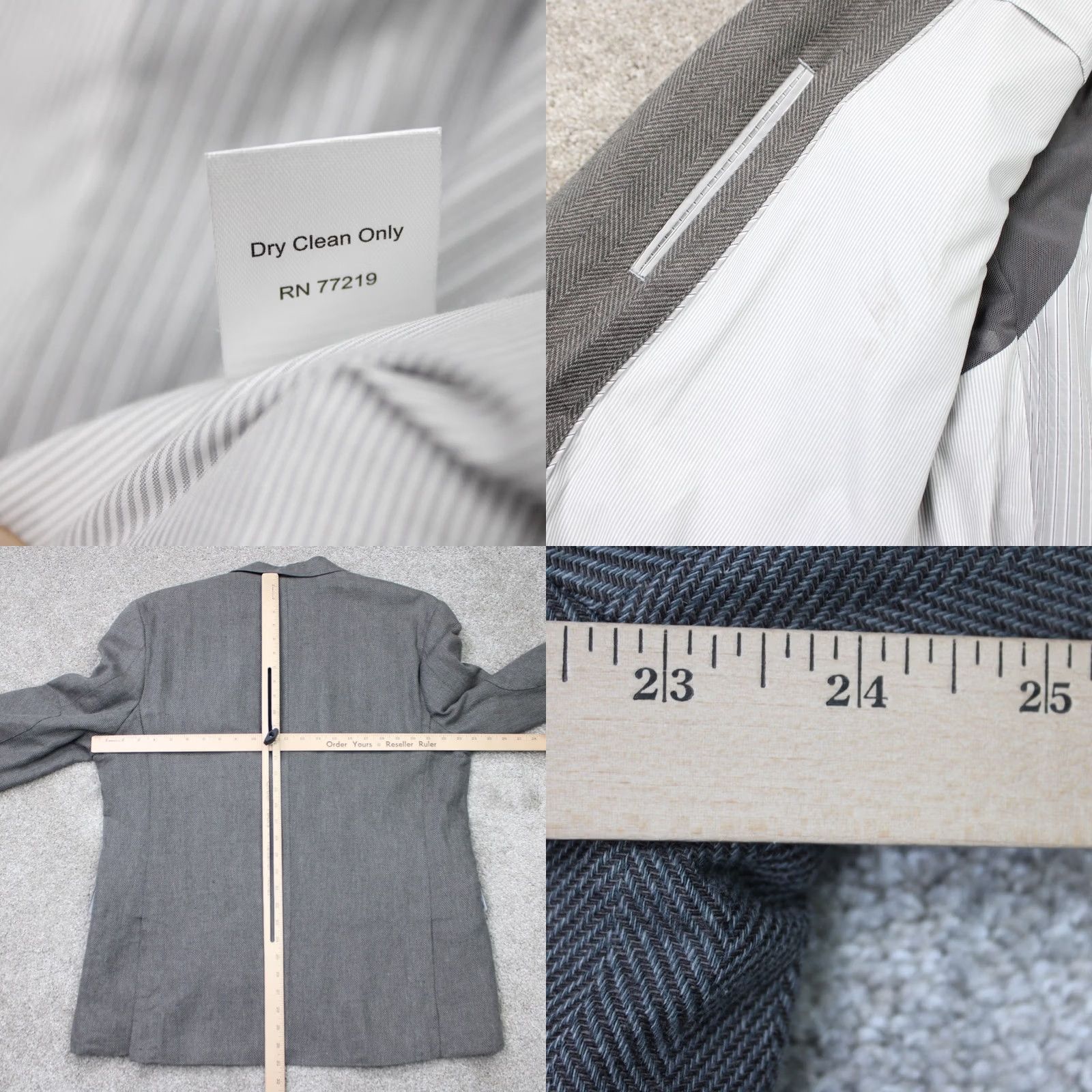 Joseph Abboud Joseph Abboud Blazer Mens 2XL Gray Linen/Cotton 2 Button Sports Jacket Blazer Mens 2XL Gray Linen/Cotton 2 Button Sports Jacket Size 48R - 9 Thumbnail