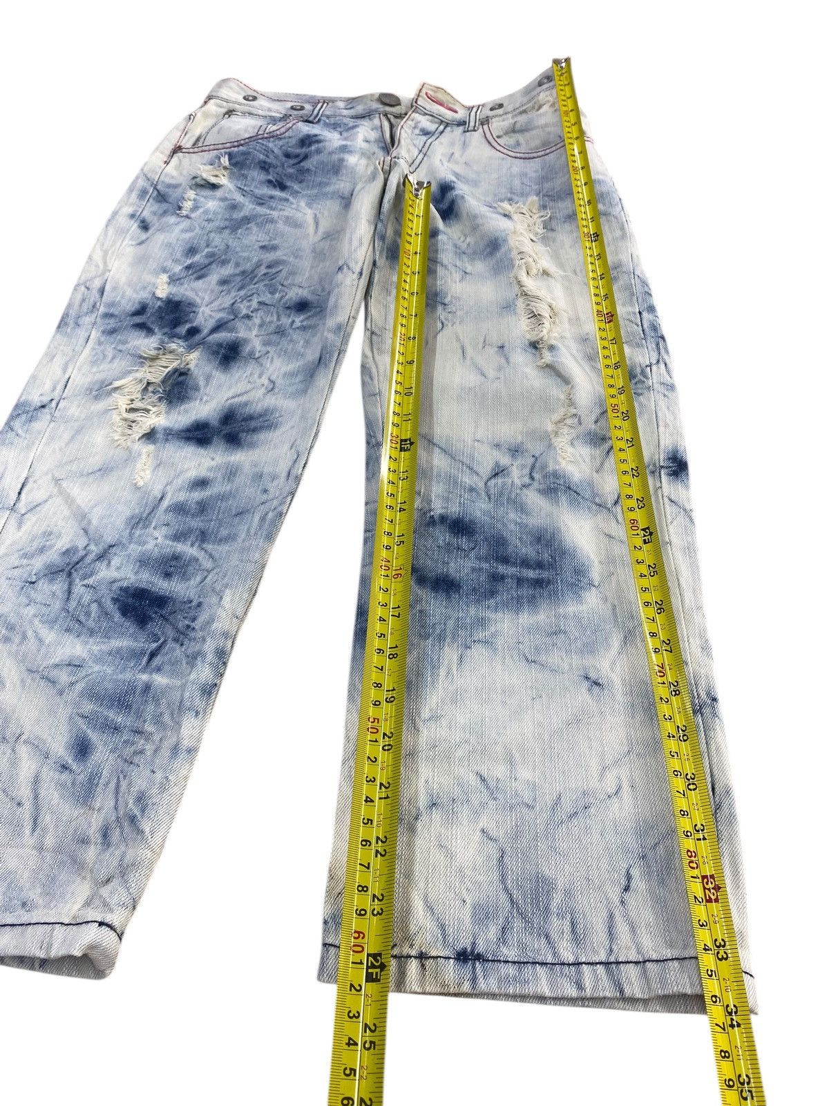 Japanese Brand Japanese Brand Tie Dye Wash Style Baggy Jeans Size US 30 / EU 46 - 7 Thumbnail