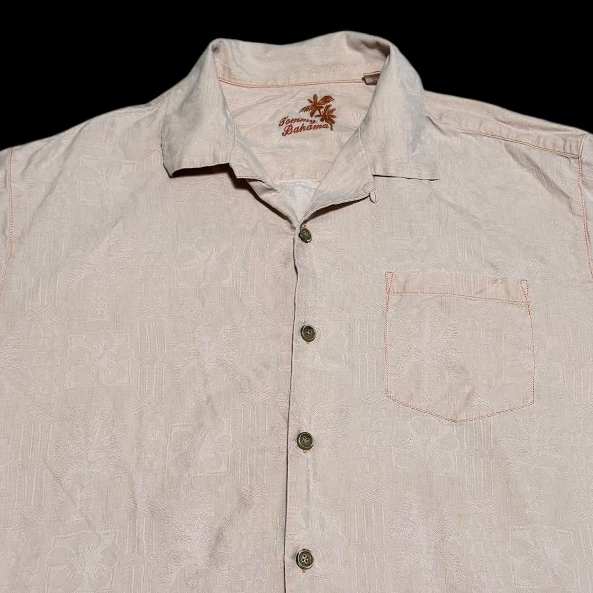 Tommy Bahama Tommy Bahama 100% Silk Light Pink Button Down Shirt Large Size US L / EU 52-54 / 3 - 2 Thumbnail