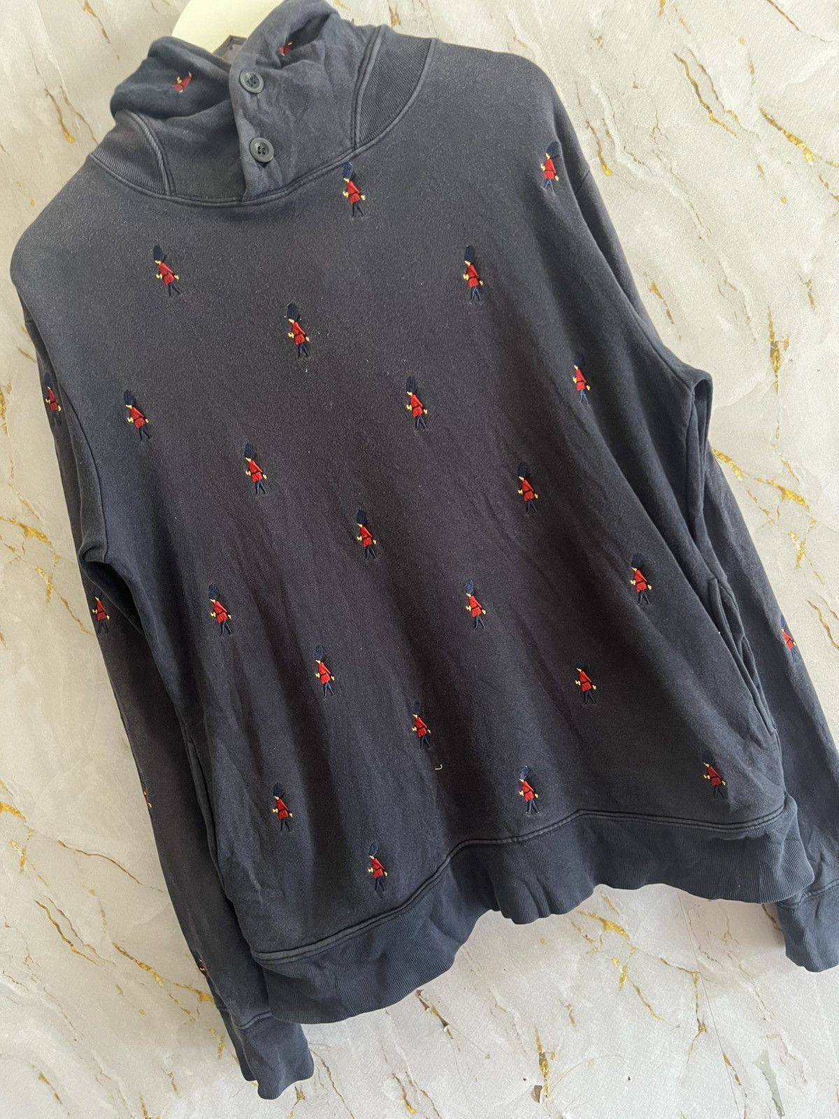 Japanese Brand Graniph Embroidered Pullover Hoodie –Over Red People Graphic Size US L / EU 52-54 / 3 - 3 Thumbnail