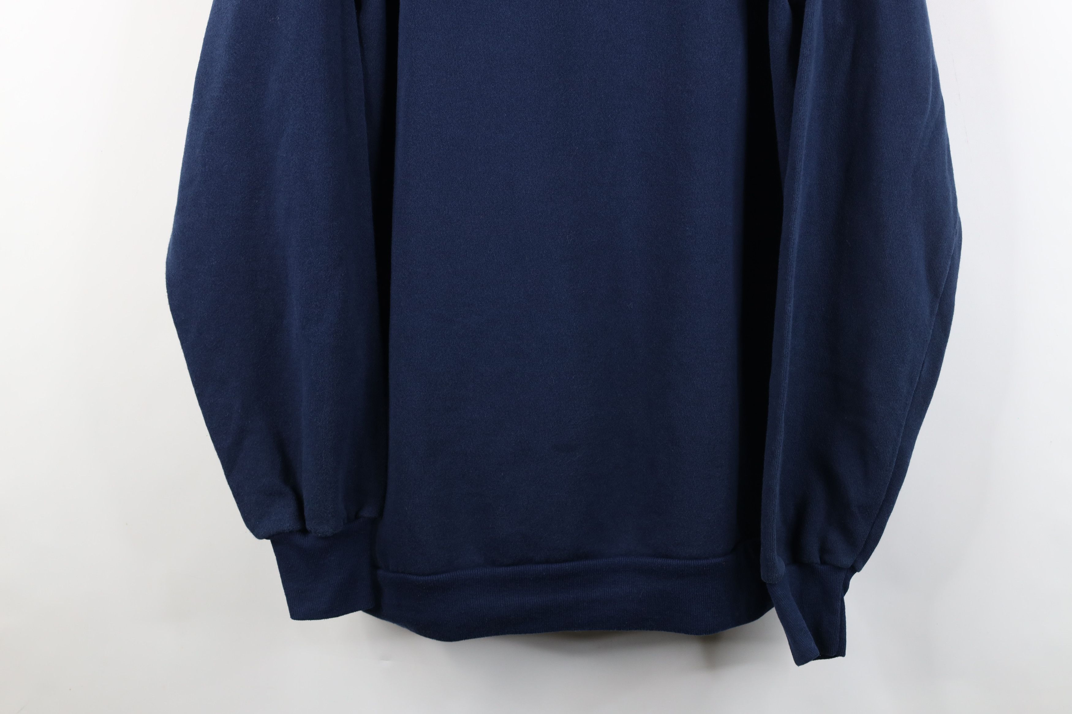 Vintage Vintage 90s Streetwear Crewneck Sweatshirt Navy Blue USA Size US XXL / EU 58 / 5 - 3 Thumbnail