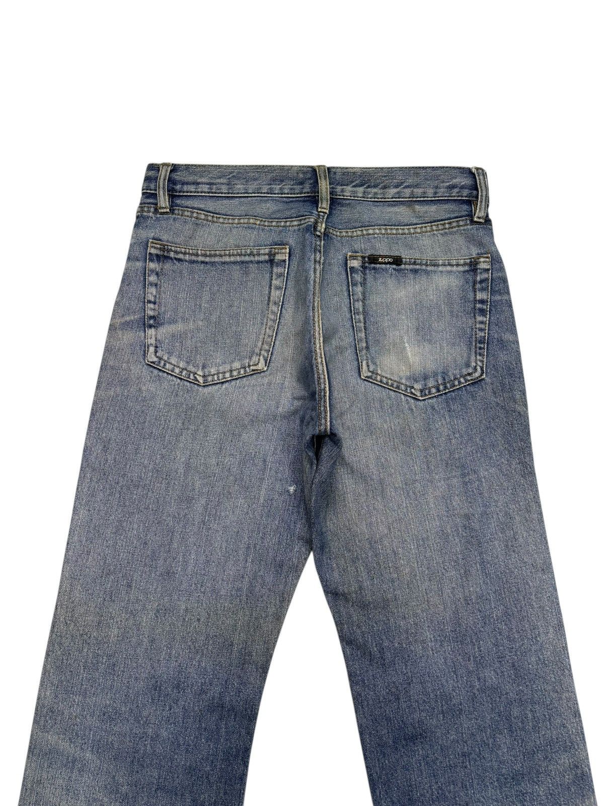 Number (N)ine ZIPPO DISTRESSED DENIM JEANS Size US 31 - 6 Thumbnail