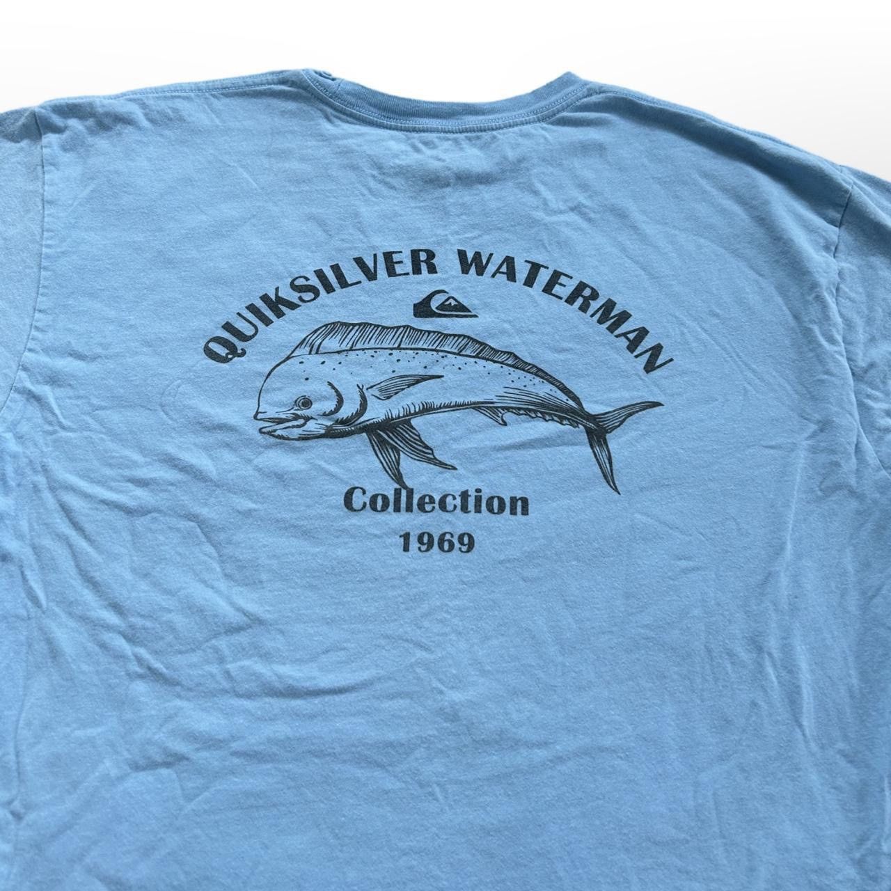 Quiksilver × Vintage Quiksilver Waterman Collection 1969 Graphic Tee Vintage Blue Size US M / EU 48-50 / 2 - 2 Thumbnail