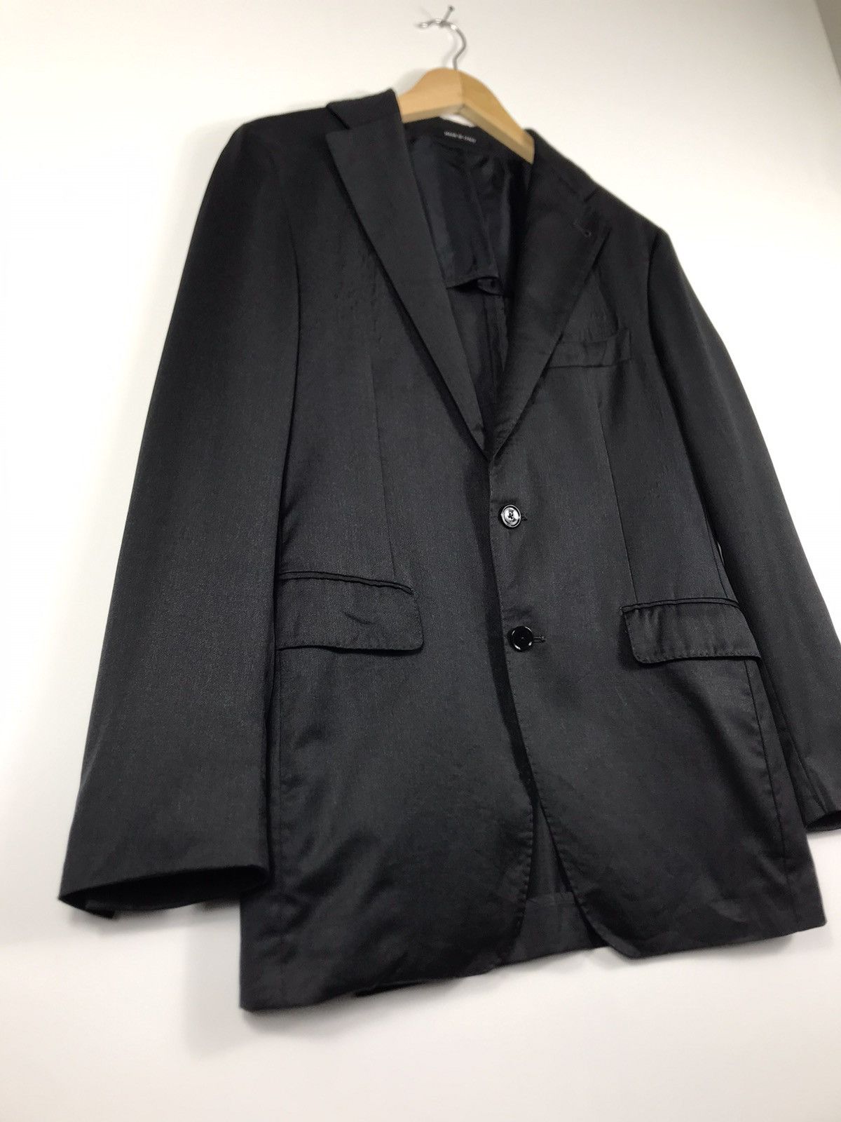 Designer × Tagliatore ⚡️Luxury Tagliatore Black Single Breast Size 46R - 2 Thumbnail