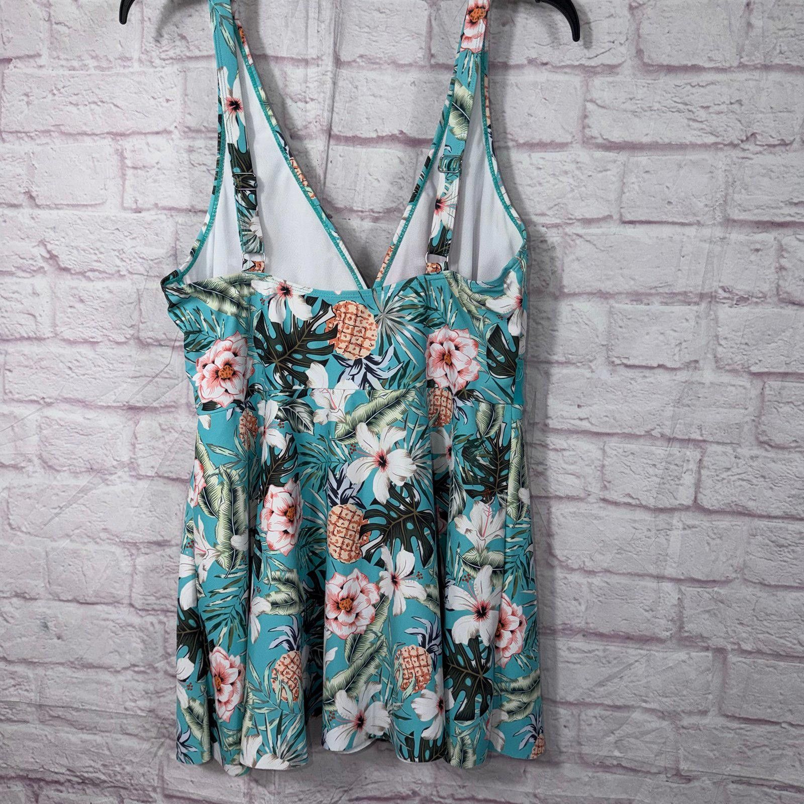 Other Floral Print Tankini Top - 2XL Size ONE SIZE - 6 Thumbnail