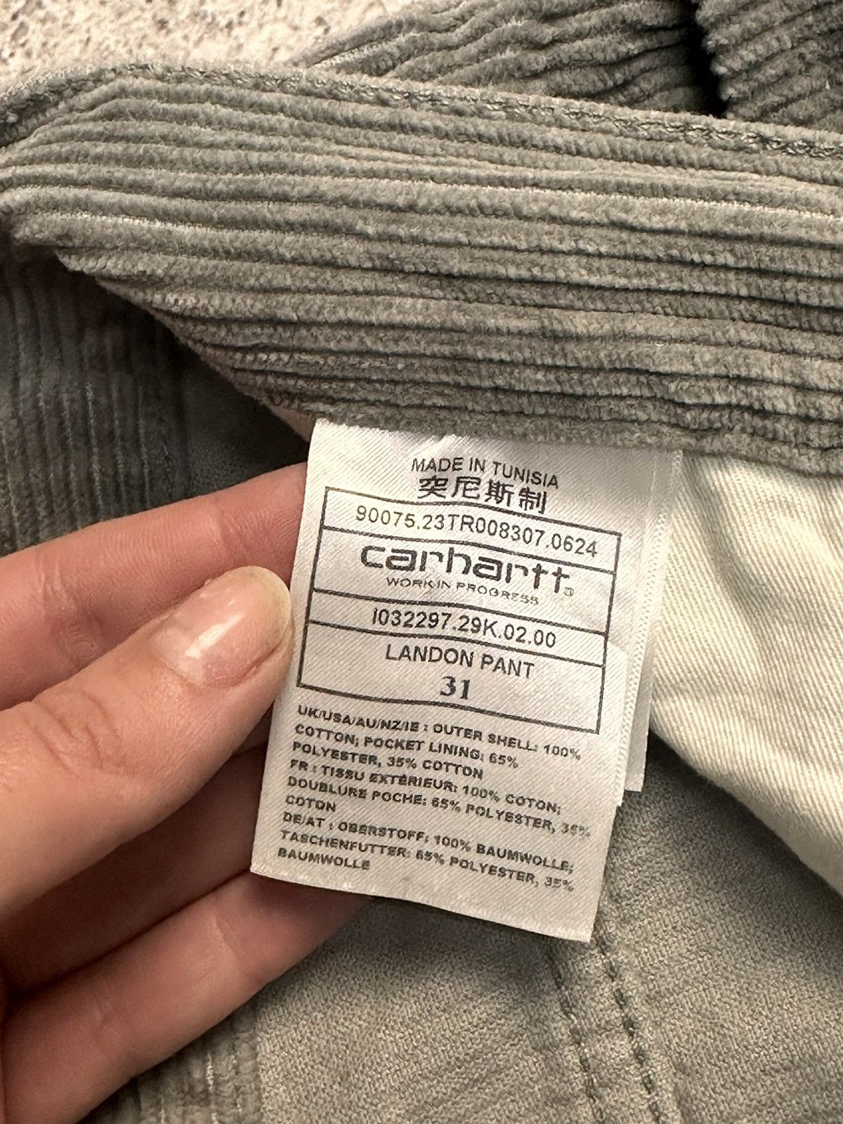 Carhartt Cargo Carhartt Velvet Bontage Pants Baggy Double Knee Y2K Size US 31 - 9 Thumbnail