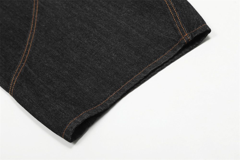 Japanese Brand × Jean Men's hip-hop trendy workwear loose wide-leg scimitar jeans Size US 34 / EU 50 - 6 Thumbnail