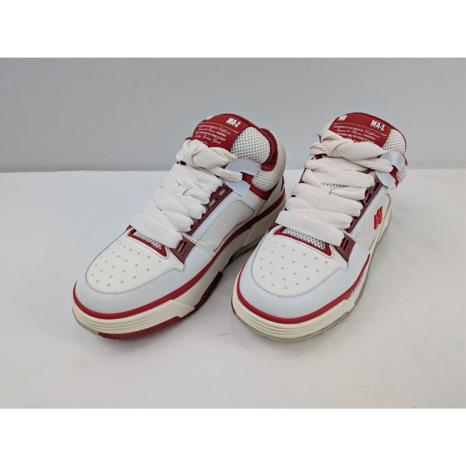 Amiri o1rshd1 Q:6 / MA-1 Low Top Sneakers in Red/White 43 Size US 10 / EU 43 - 9 Thumbnail