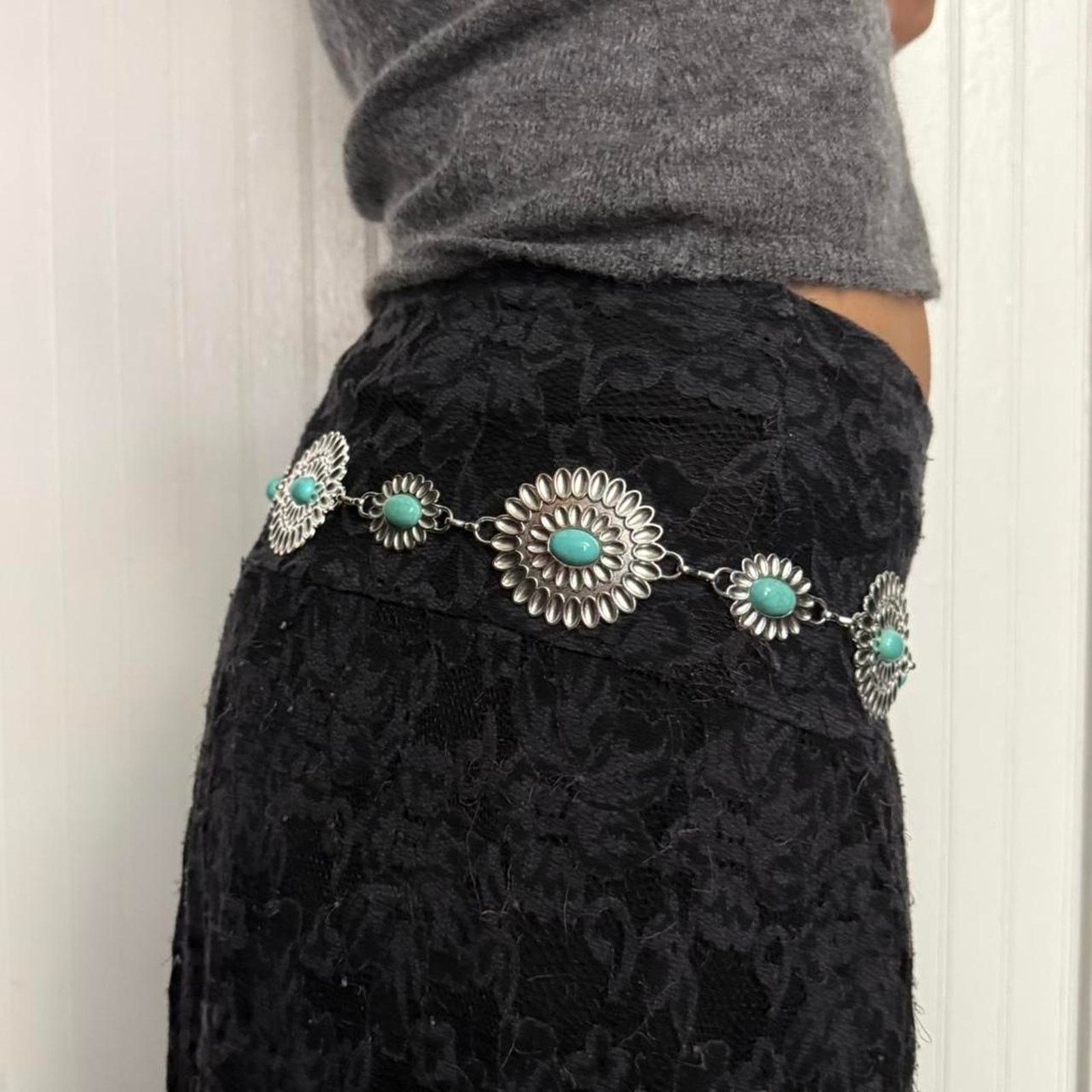 Other Cute turquoise metal boho western WMNS2 Size ONE SIZE - 2 Thumbnail