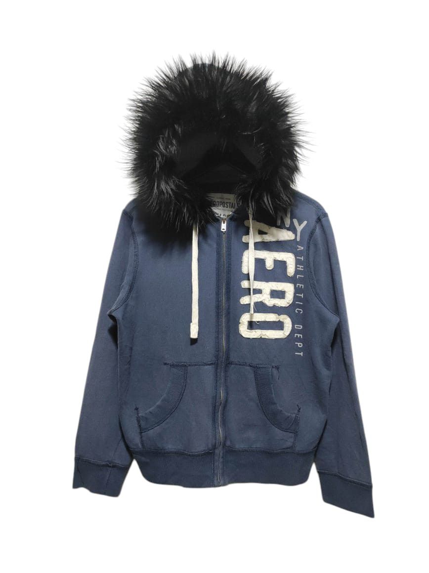 Aeropostale Zipper Fur Hoodie Parka LGB style