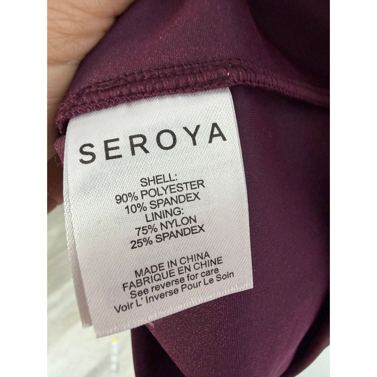 SER.O.YA NEW SEROYA Chantae Mesh Dress in Merlot Size Small Size S / US 4 / IT 40 - 5 Thumbnail