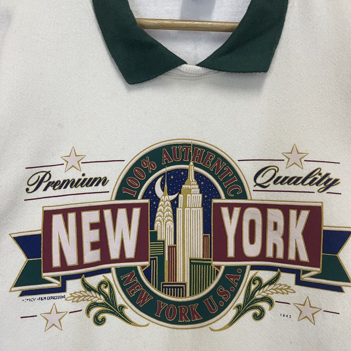Vintage Vintage 90s New York City Crewneck Sweatshirt Size US M / EU 48-50 / 2 - 5 Thumbnail