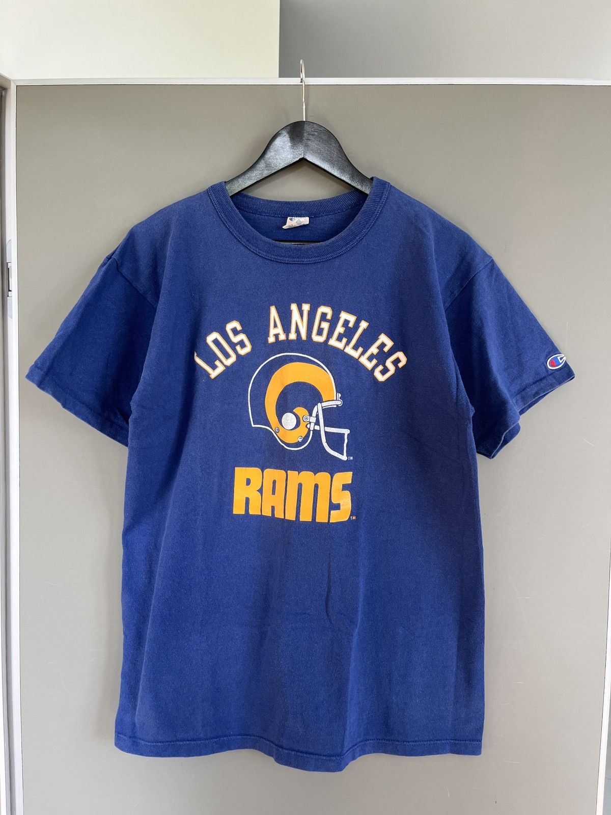 Champion × NFL × Vintage 80's Vintage Los Angeles RAMS Champion Made in USA T-shirt Size US L / EU 52-54 / 3 - 1 Thumbnail