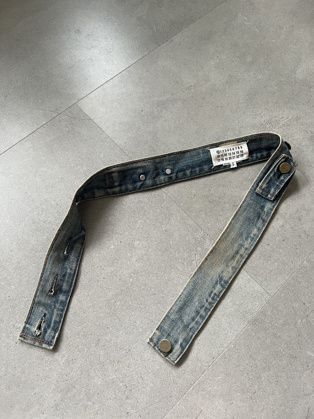 Maison Margiela AW99 Maison Martin Margiela Backstitch Artisanal Denim Belt Size ONE SIZE - 2 Thumbnail