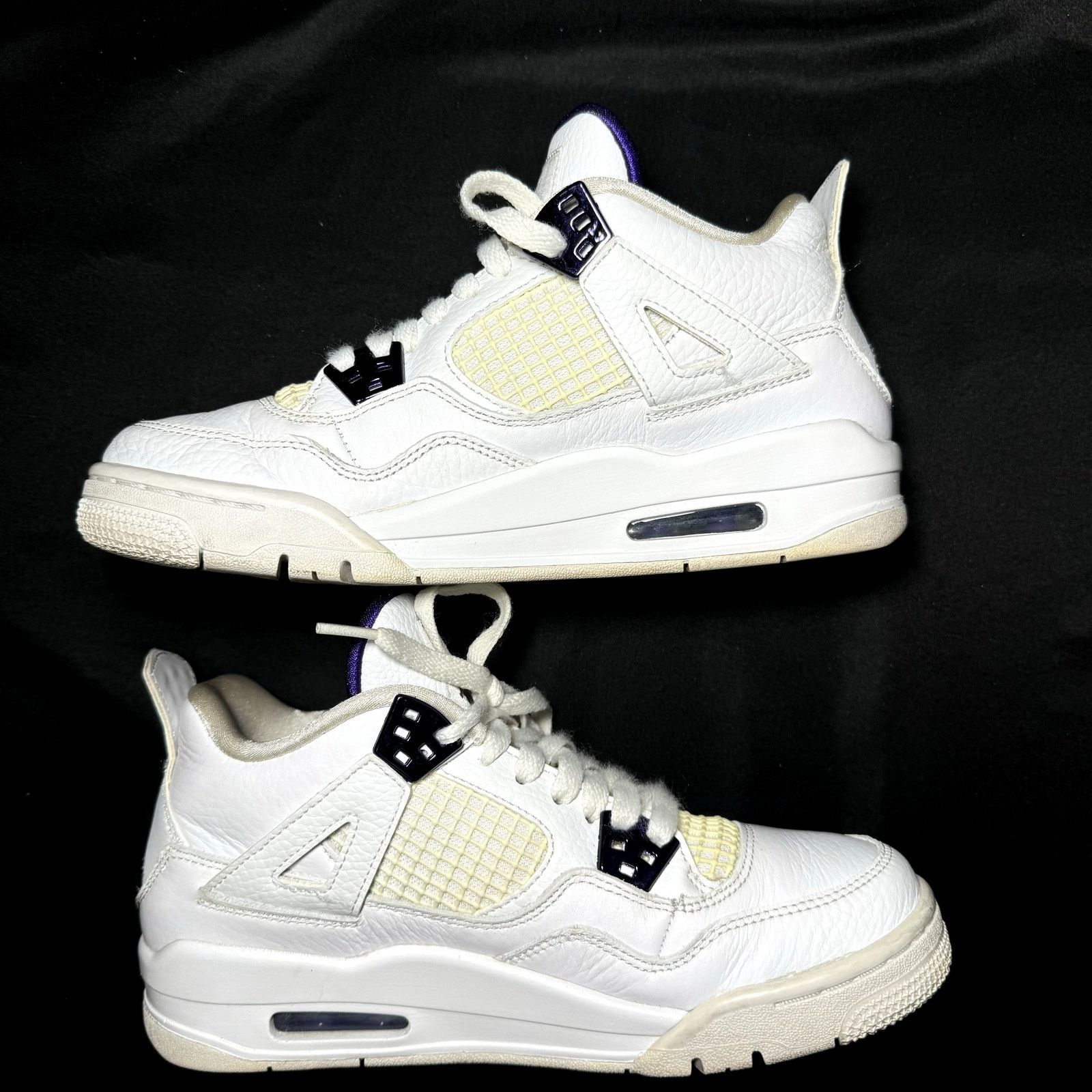 Jordan Brand × Nike Size 6 - Air Jordan 4 Retro GS Purple Metallic Men's Shoes Size US 6 / EU 39 - 3 Thumbnail