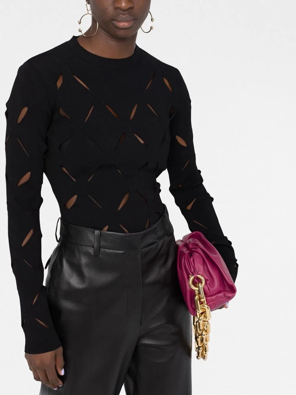 Versace o1y0226 Crewneck Sweater in Black Size M / US 6-8 / IT 42-44 - 2 Thumbnail
