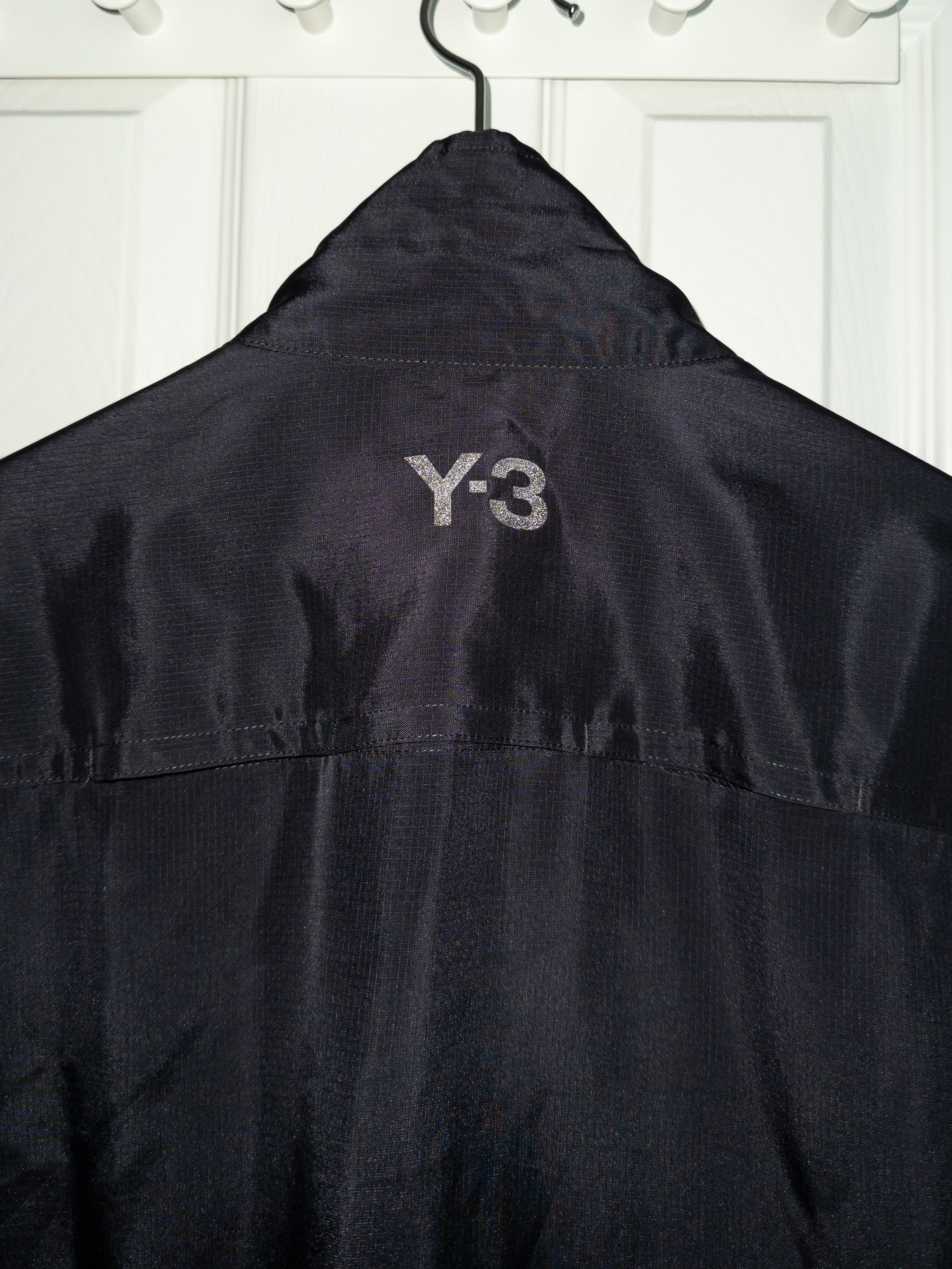 Y-3 Y-3 black acetate reflective lightweight long jacket - Large Size US L / EU 52-54 / 3 - 5 Thumbnail